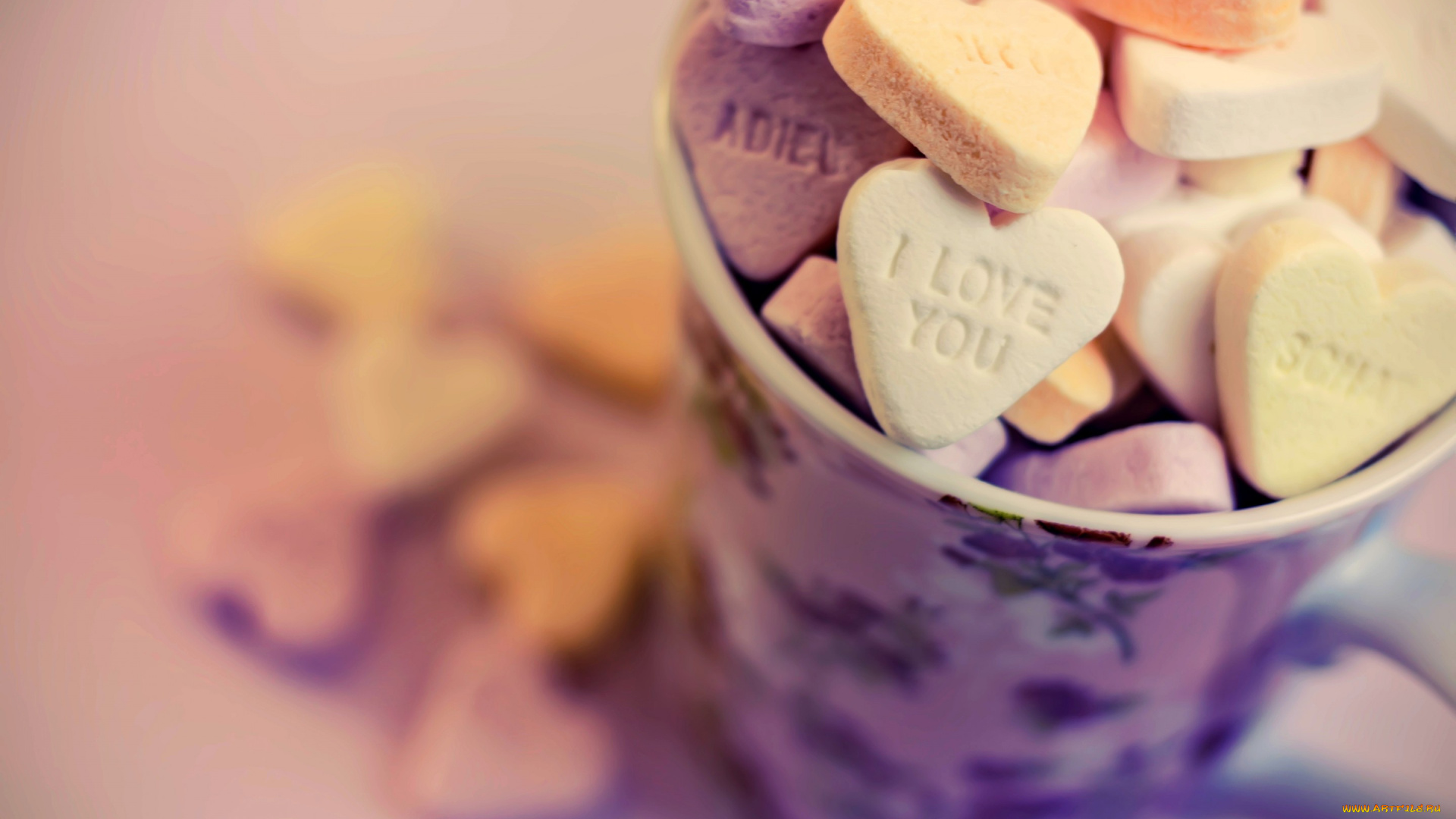 еда, конфеты, , шоколад, , сладости, love, i, you, cup, hearts, настроение, сердце, любовь