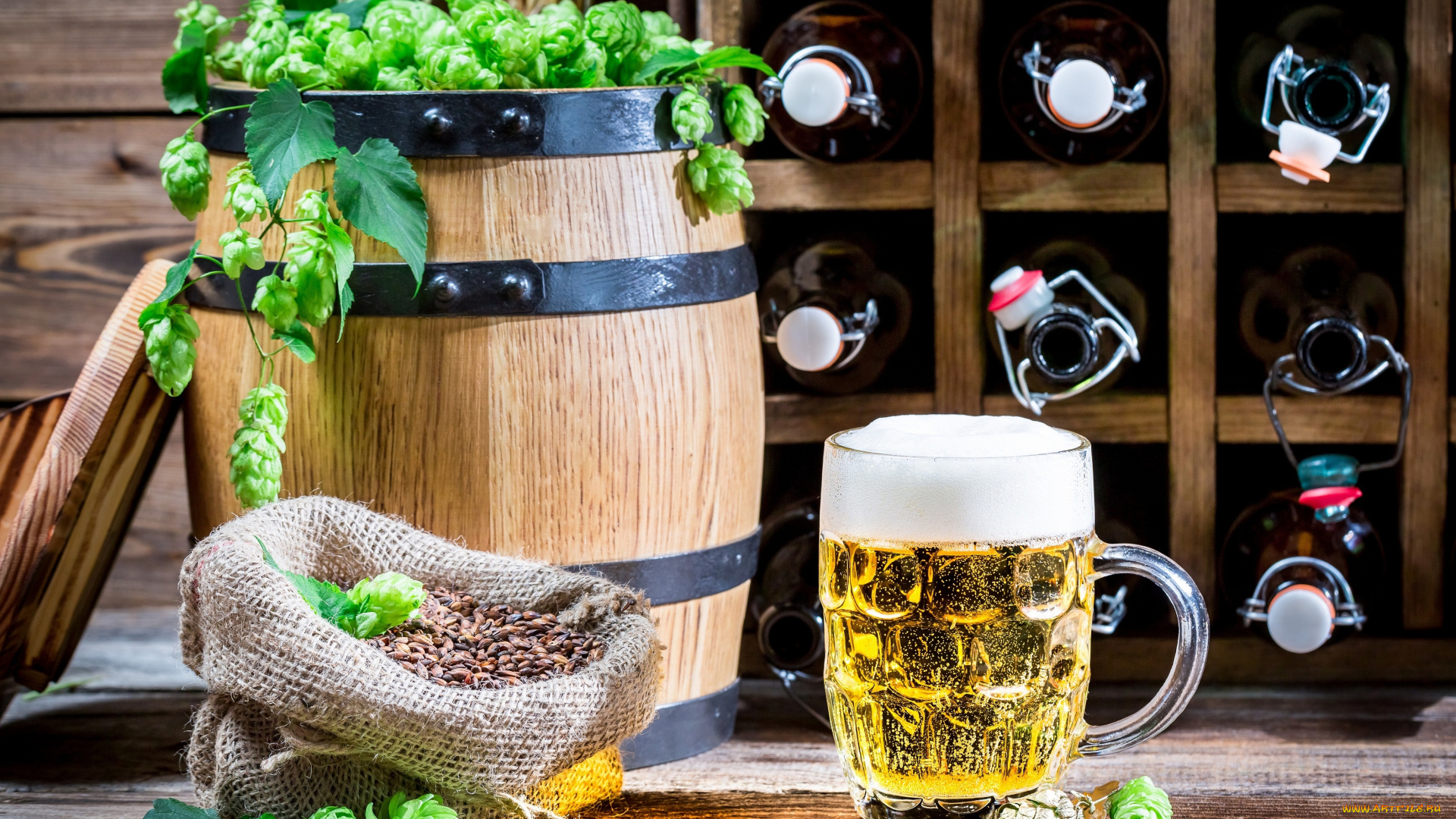 еда, напитки, , пиво, хмель, пиво, светлое, кружка, бутылки, бочонок