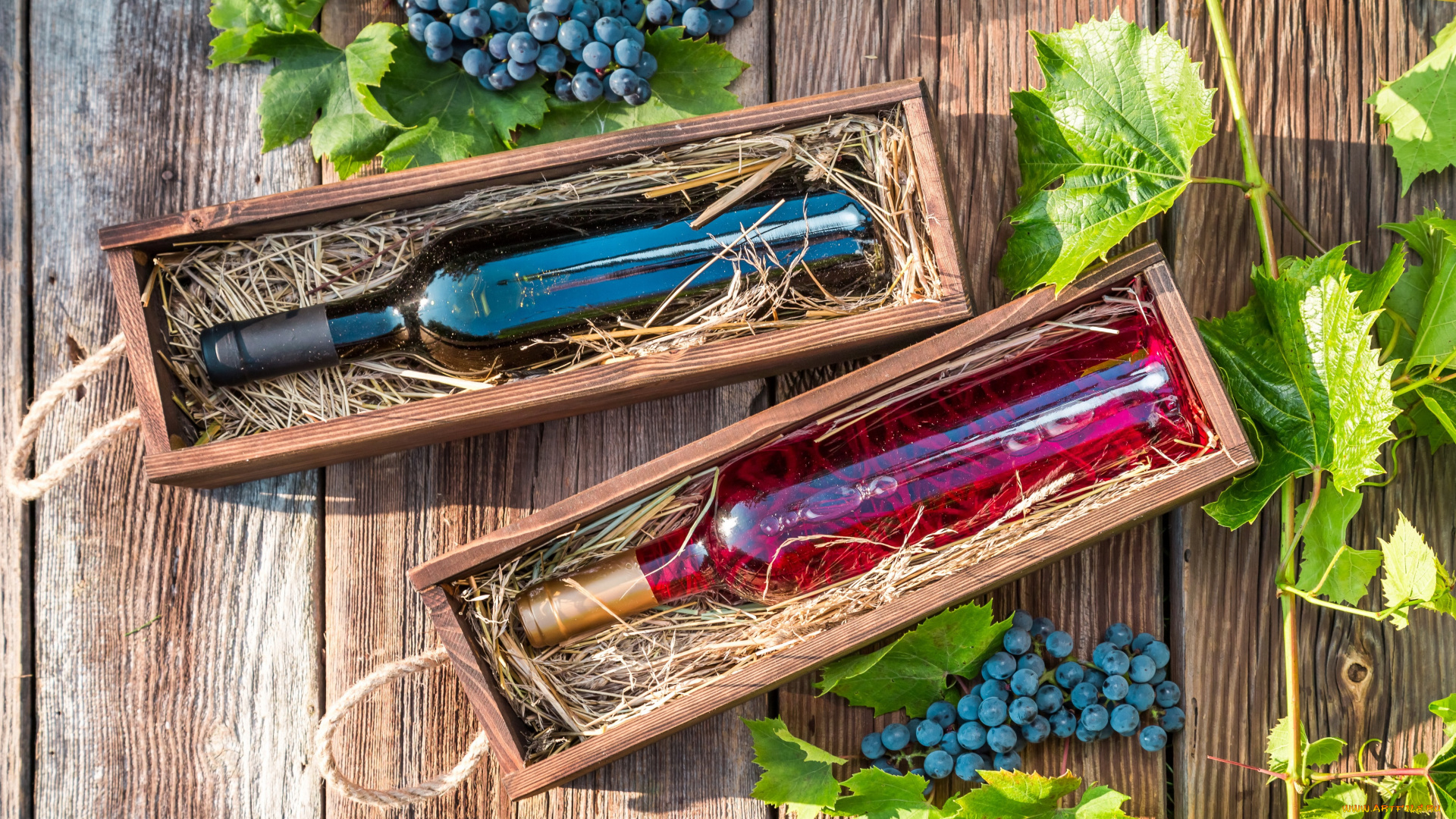 еда, напитки, , вино, ящик, бутылка, вино, гроздь, виноград