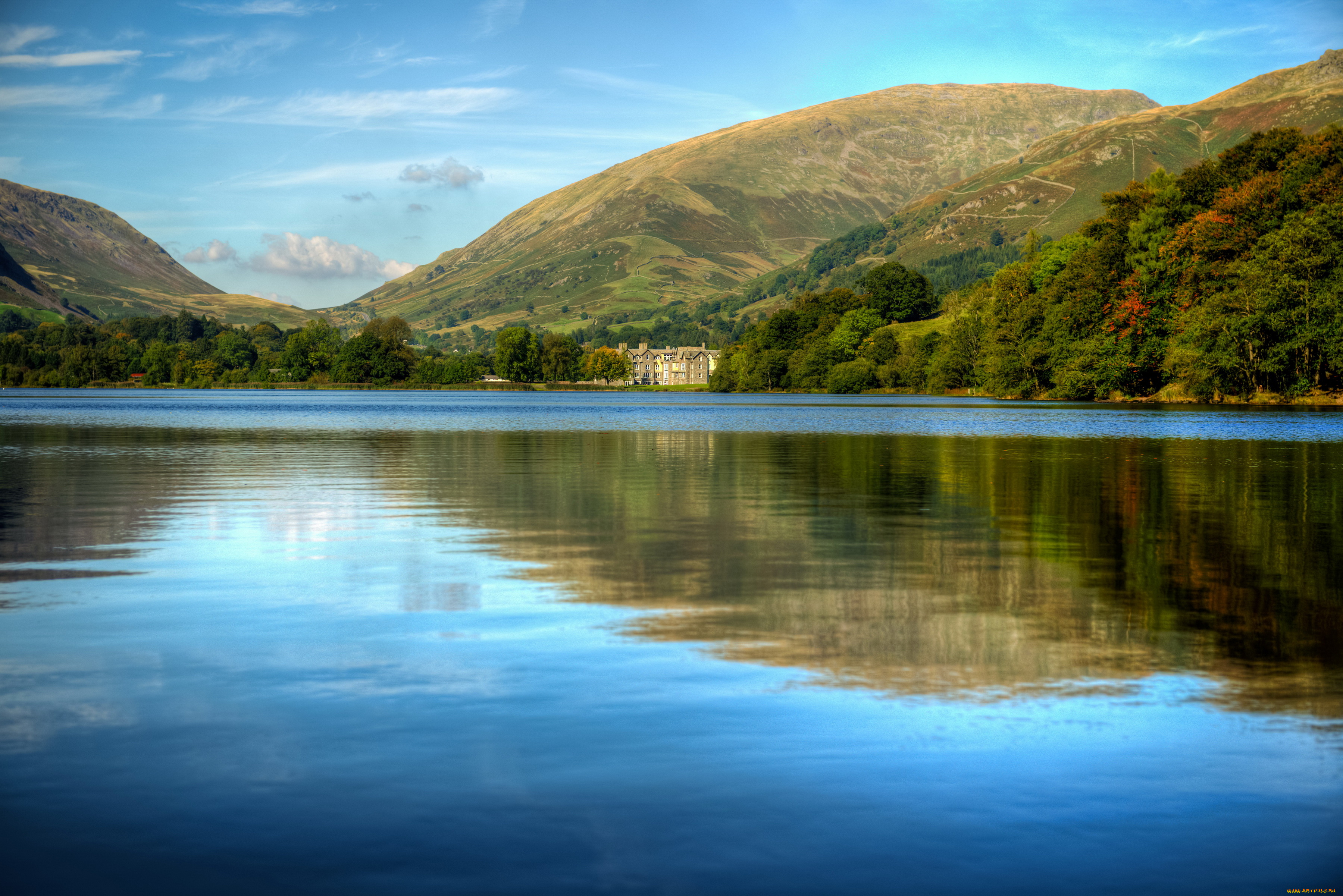 grasmere, англия, природа, реки, озера, небо, горы, grasmere, озеро, англия