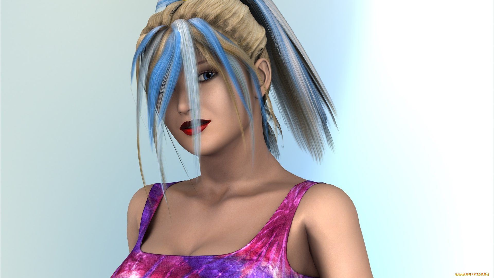 3д, графика, портрет, , portraits, девушка, взгляд, фон