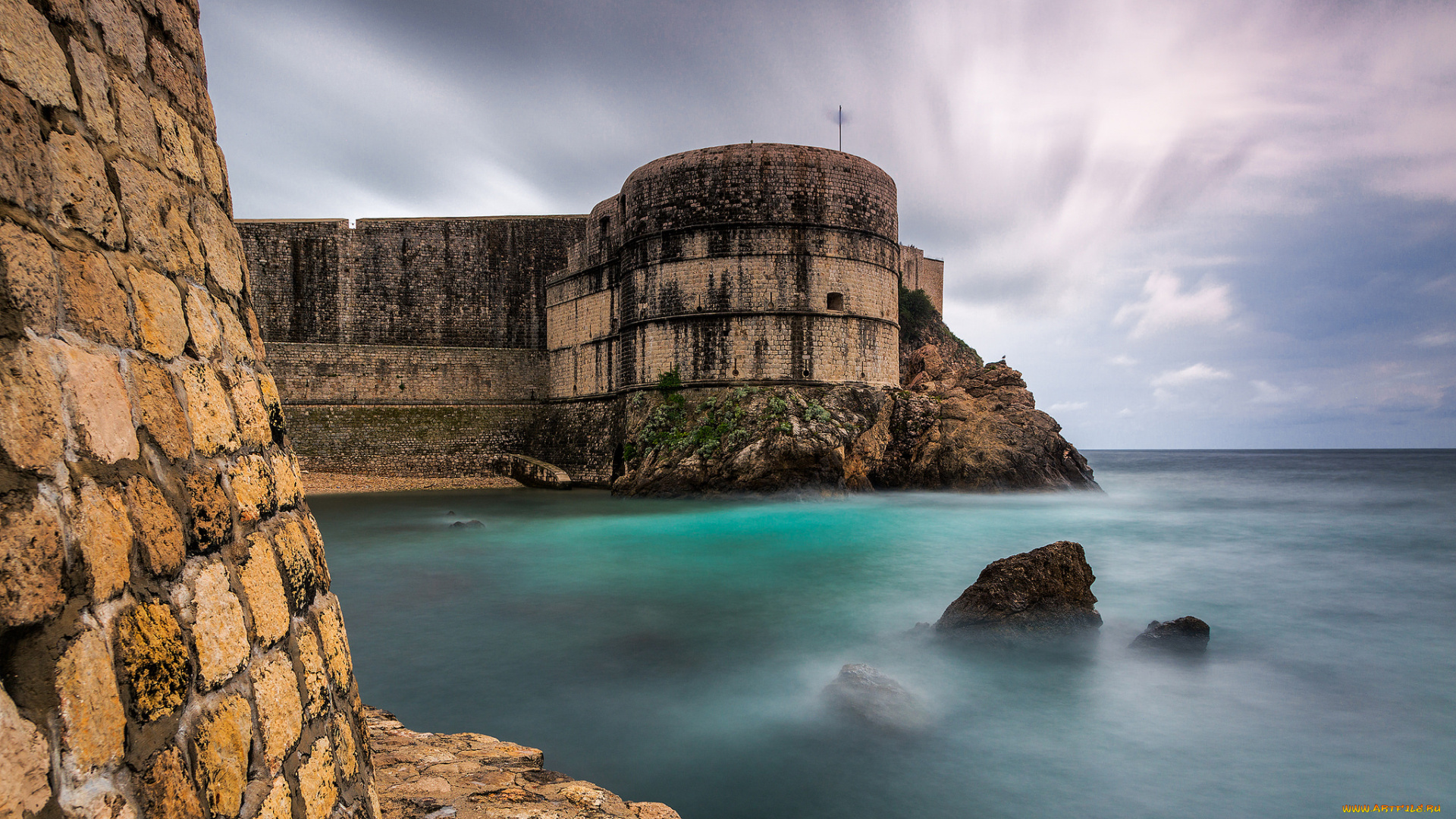 dubrovnik, castle, города, дубровник, , хорватия, побережье, море, крепость