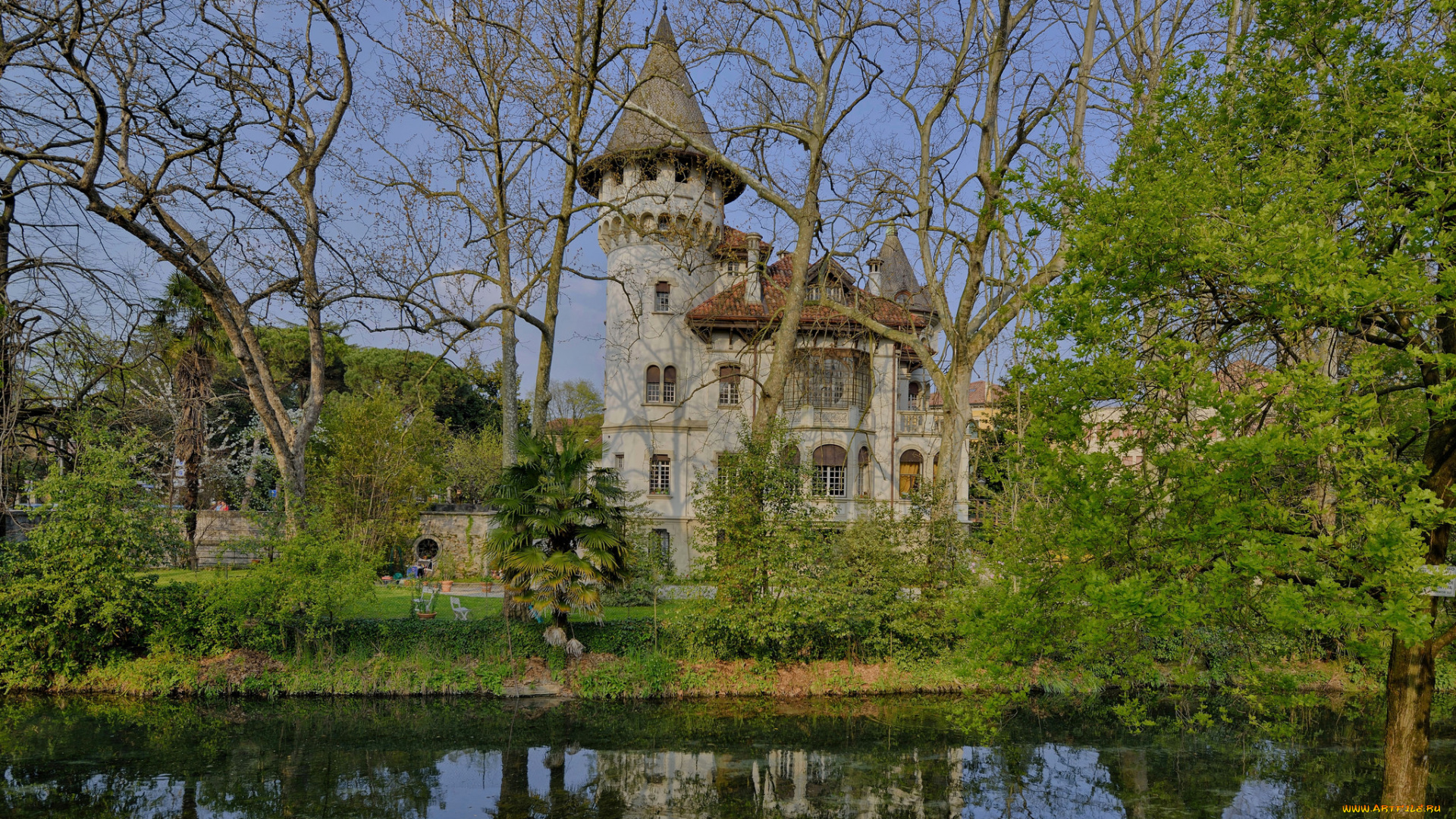 города, -, дворцы, , замки, , крепости, деревья, замок