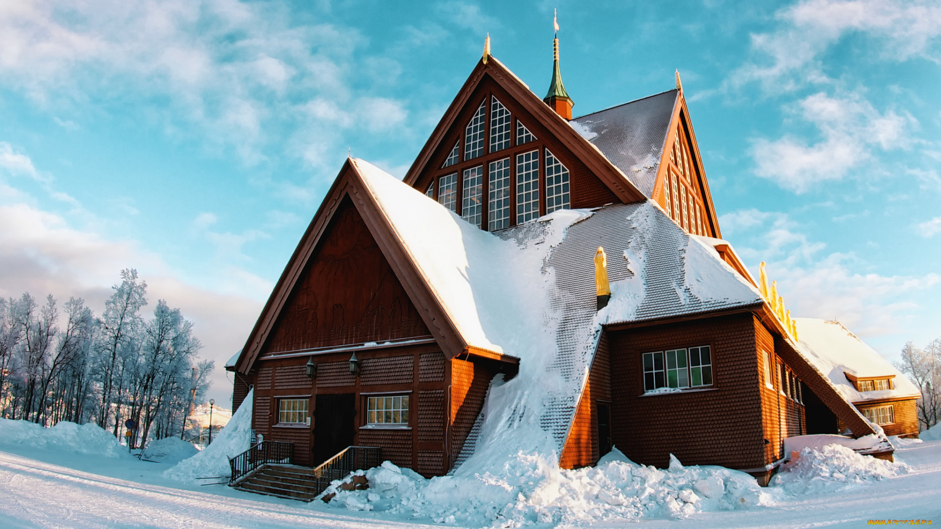 города, -, здания, , дома, дом, снег, зима