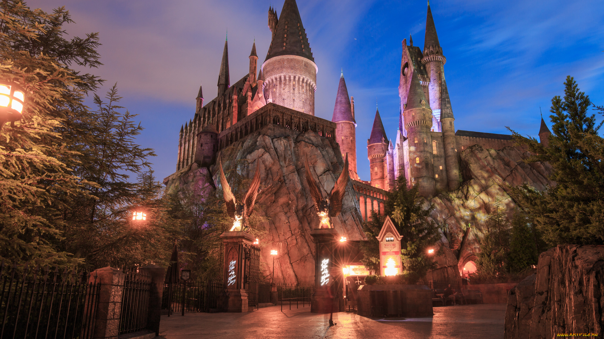 города, диснейленд, парк, замок