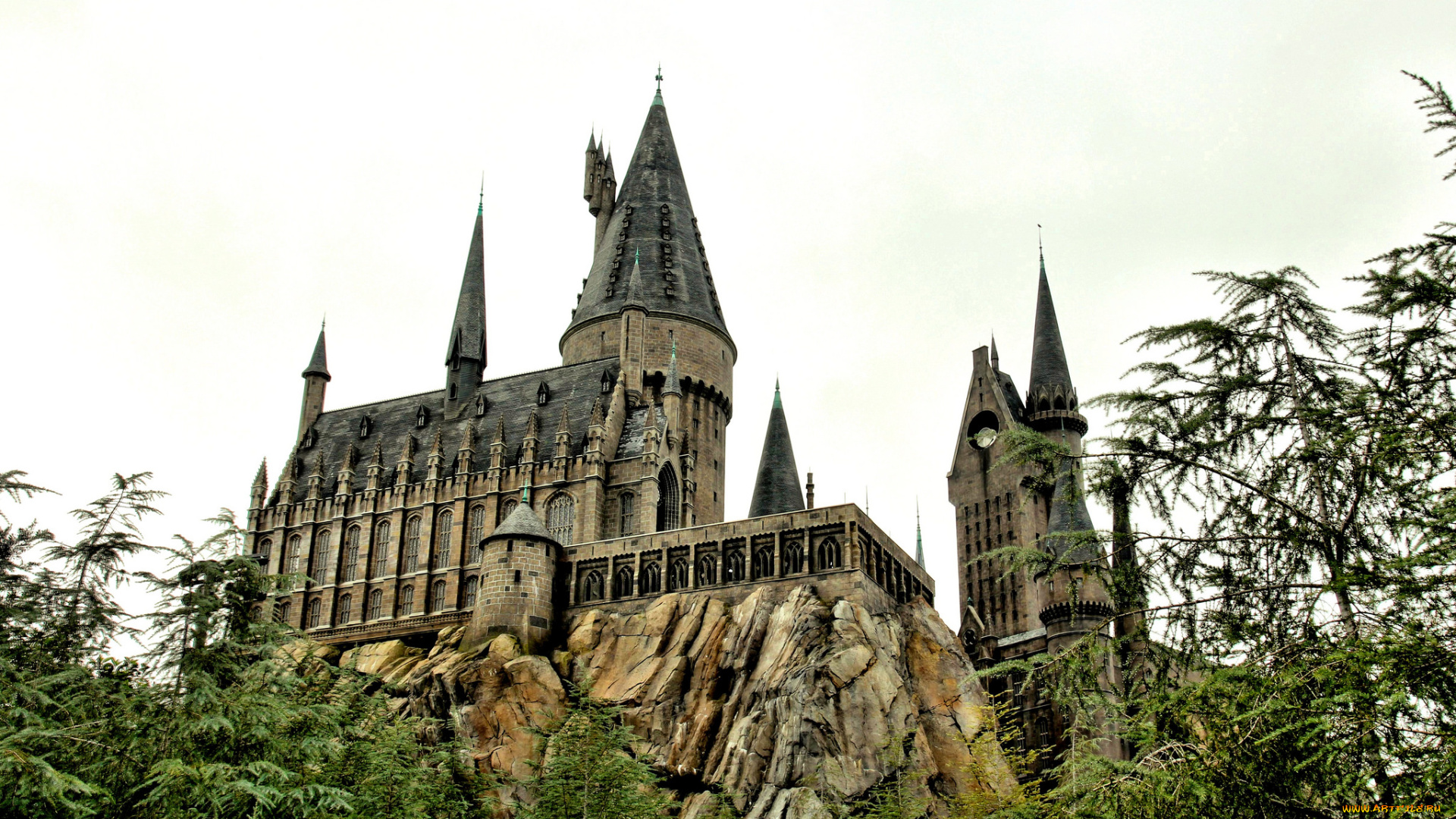 города, диснейленд, замок, парк