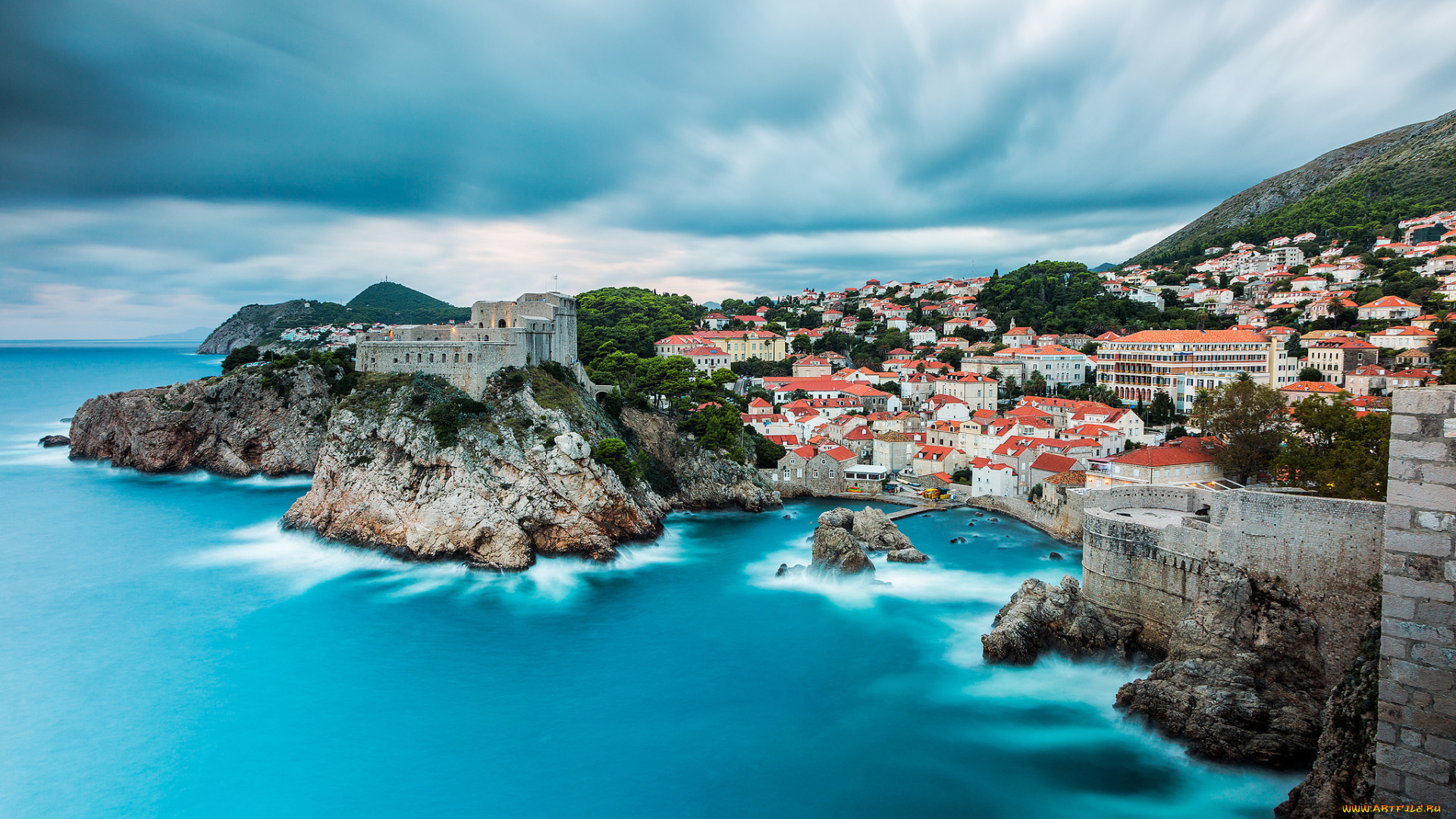 lovrijenac, fortress, города, дубровник, , хорватия, побережье, море, крепость