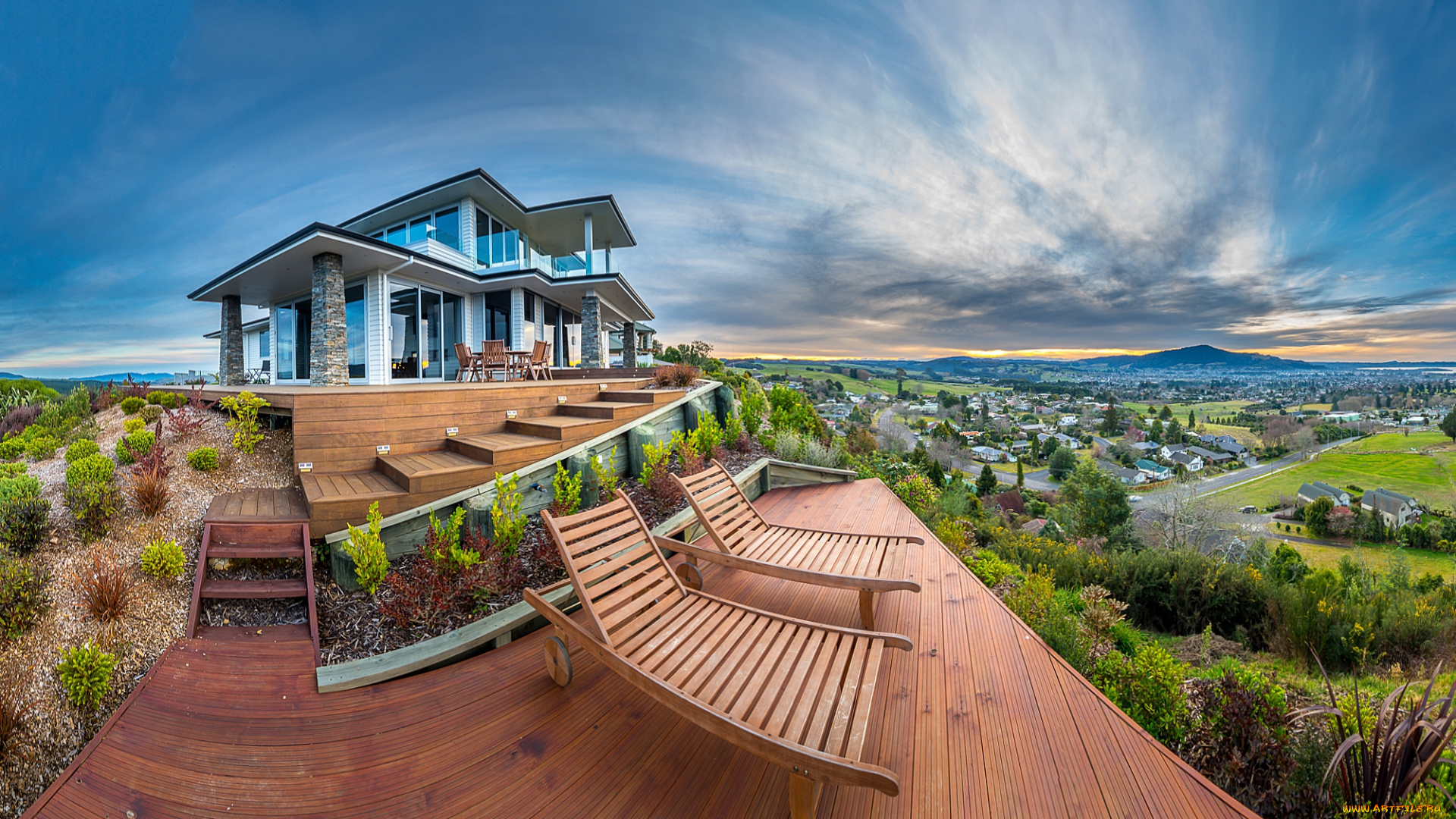 rotorua, museum, города, -, памятники, , скульптуры, , арт-объекты, холм, музей, обзор