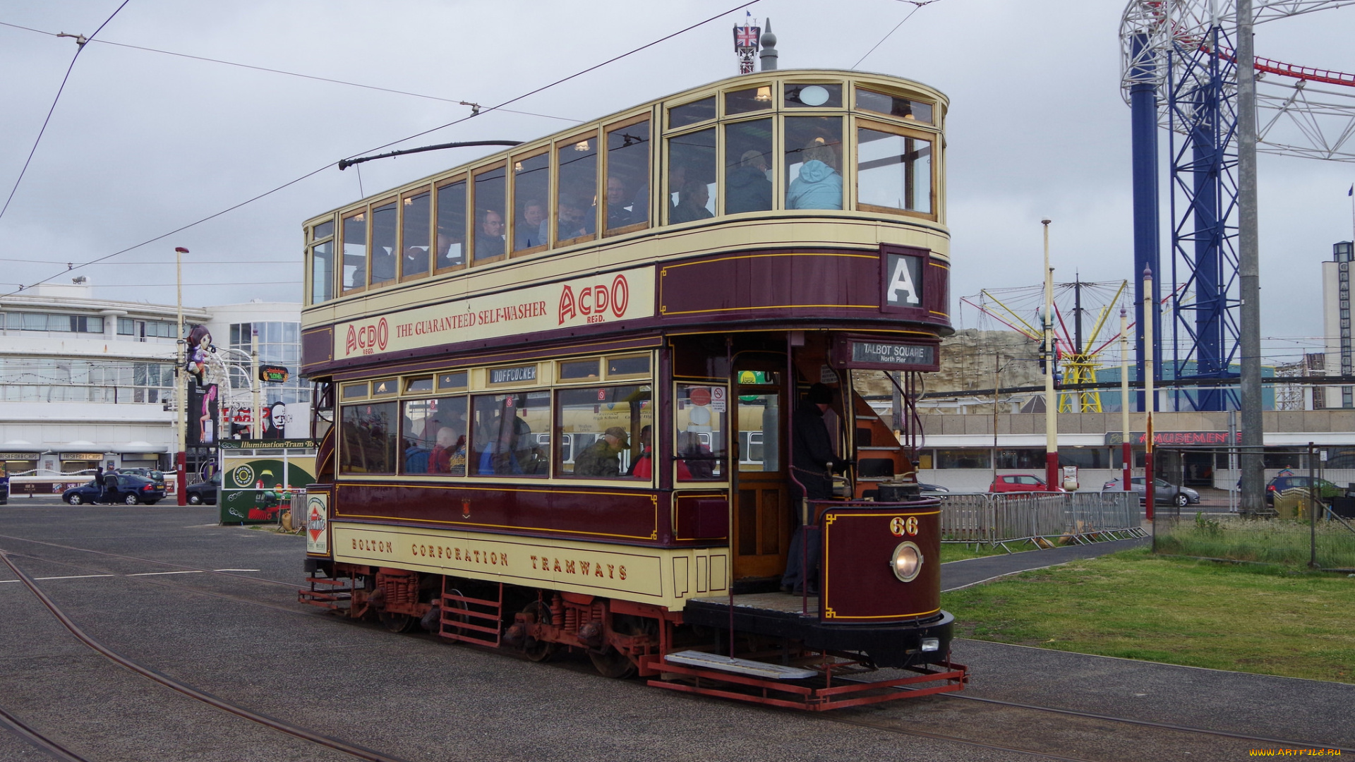 техника, тракторы, трамвай, рельсы, транспорт