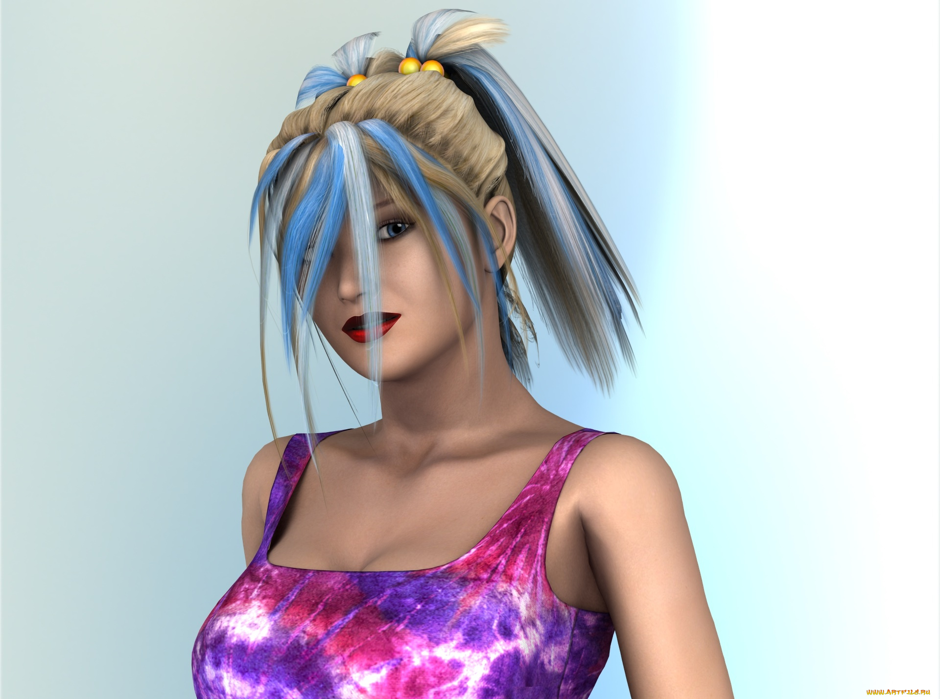 3д, графика, портрет, , portraits, девушка, взгляд, фон