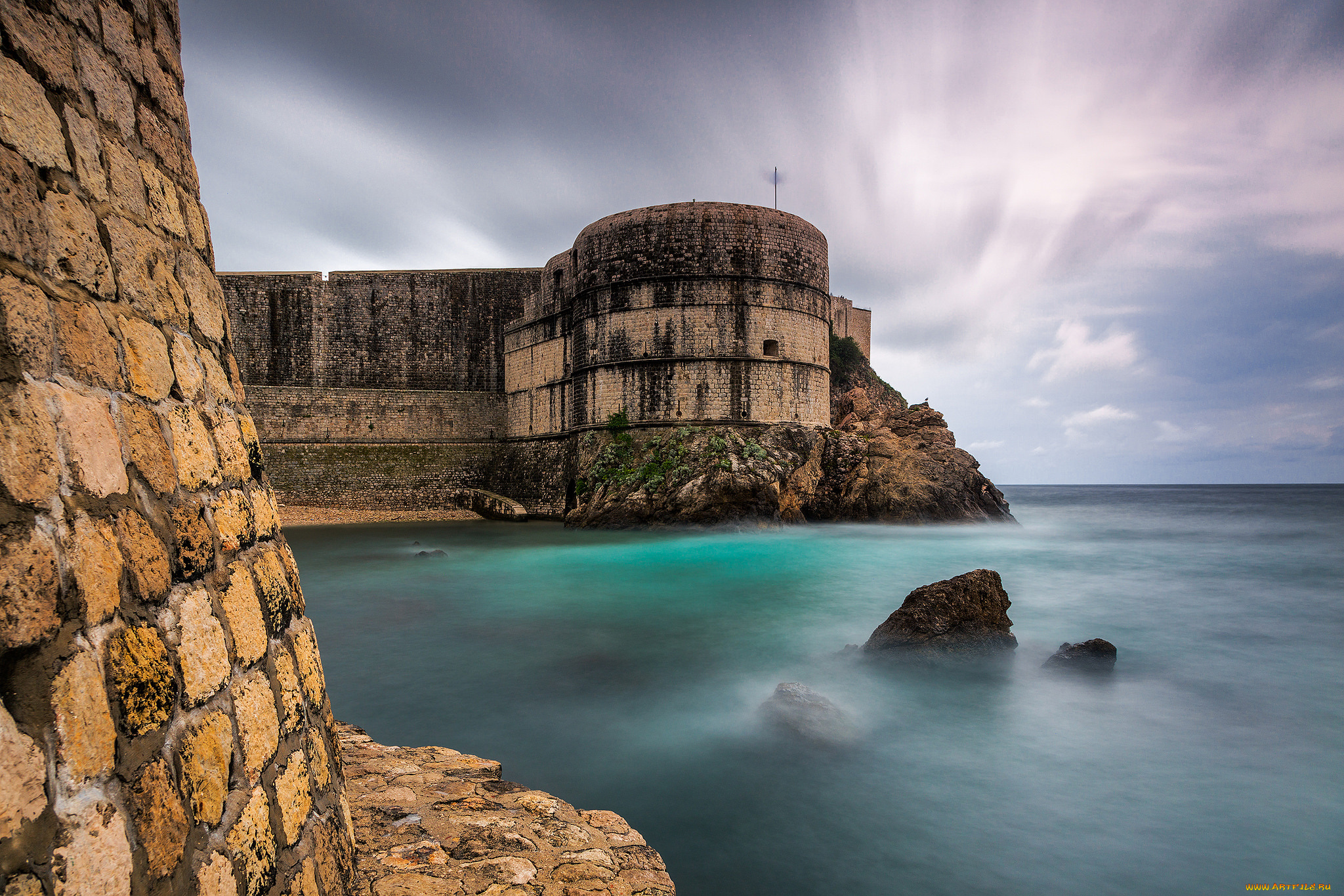 dubrovnik, castle, города, дубровник, , хорватия, побережье, море, крепость