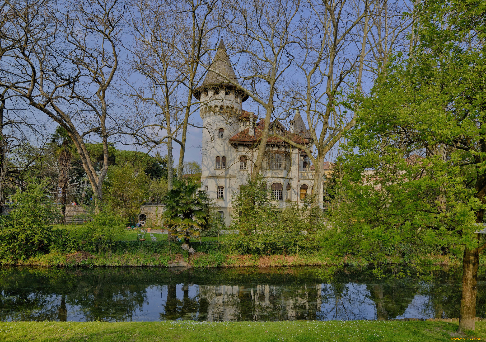 города, -, дворцы, , замки, , крепости, деревья, замок