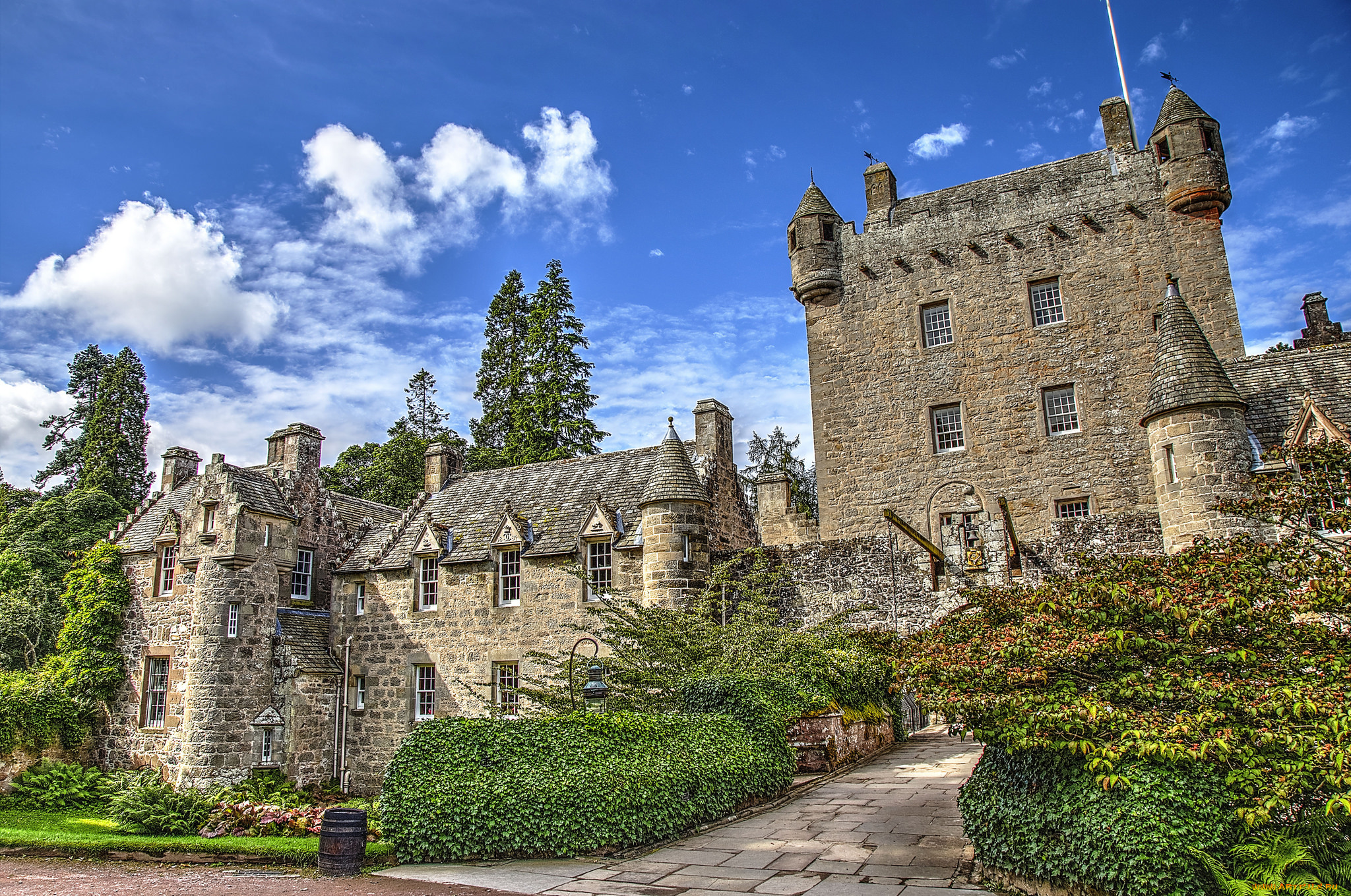 cawdor, castle, города, замки, англии, замок