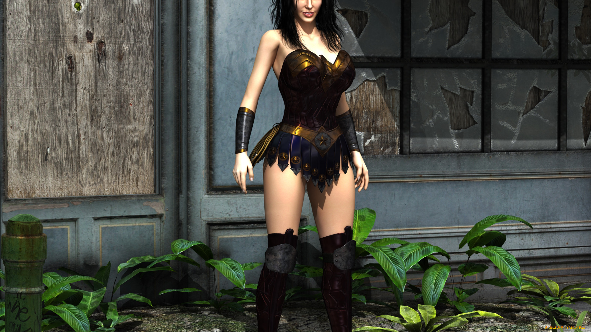 3д, графика, фантазия, , fantasy, фон, взгляд, девушка