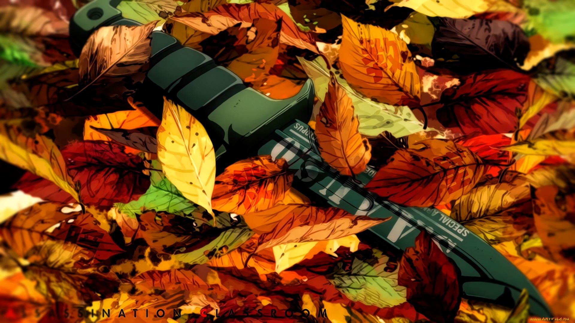 аниме, ansatsu, kyoushitsu, knife, konoha, assassination, classroom, leaf, weapon, blade, ansatsu, kyoushitsu