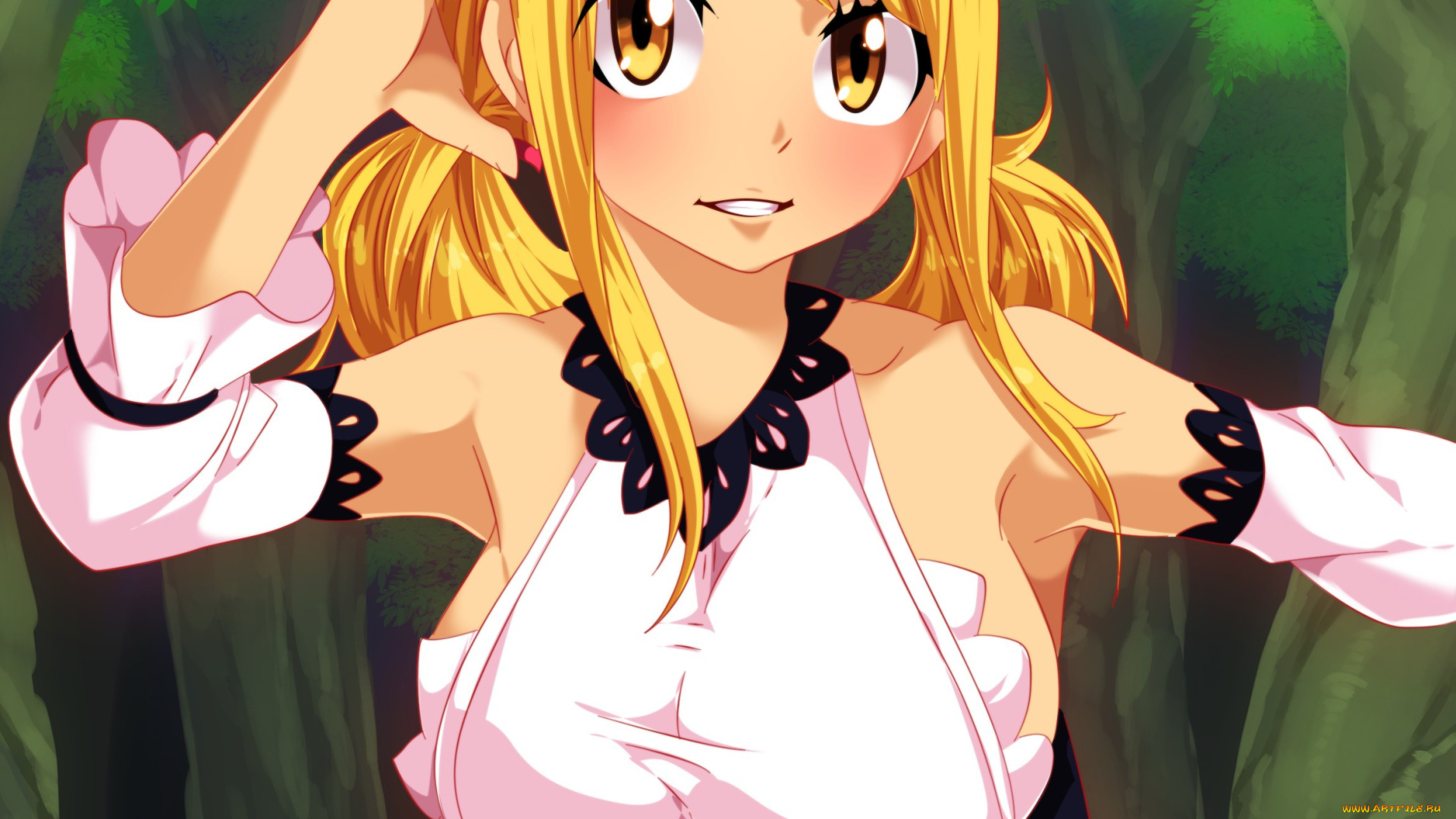 аниме, fairy, tail, lucy