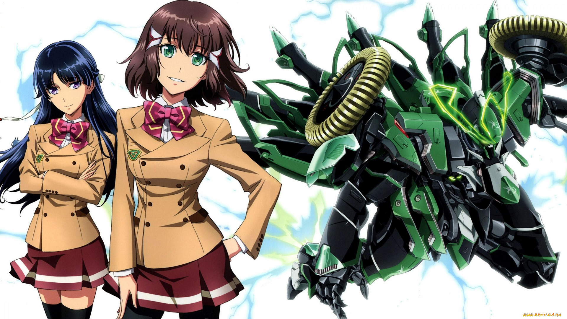 аниме, kakumeiki, valvrave, kakumeiki, valvrave, rukino, girl, robot, mecha, shoko, sashinami, manga, saki