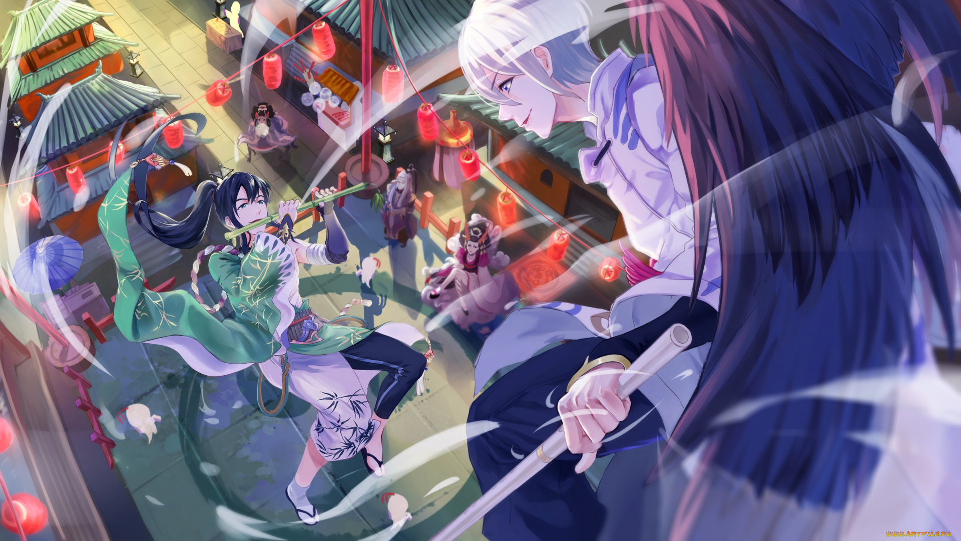 аниме, onmyouji, shan-n