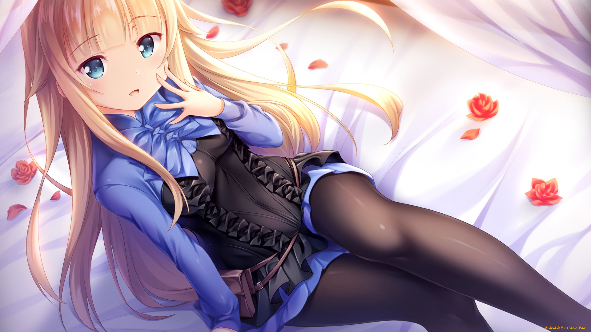 аниме, princess, principal, фон, взгляд, девушка