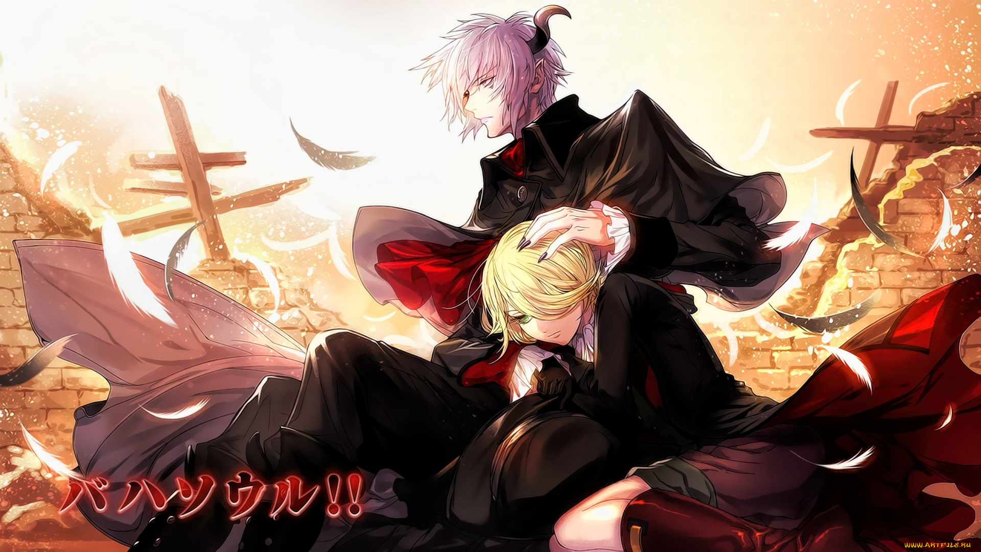 аниме, shingeki, no, bahamut, virgin, soul