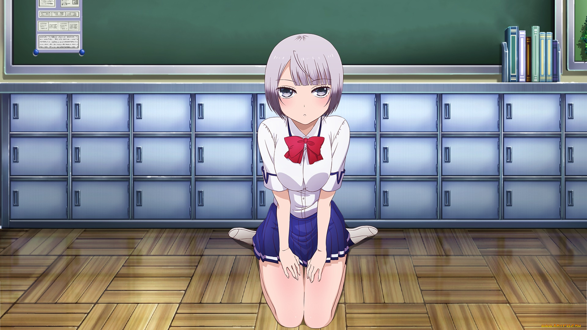 аниме, unknown, , другое, фон, взгляд, девушка