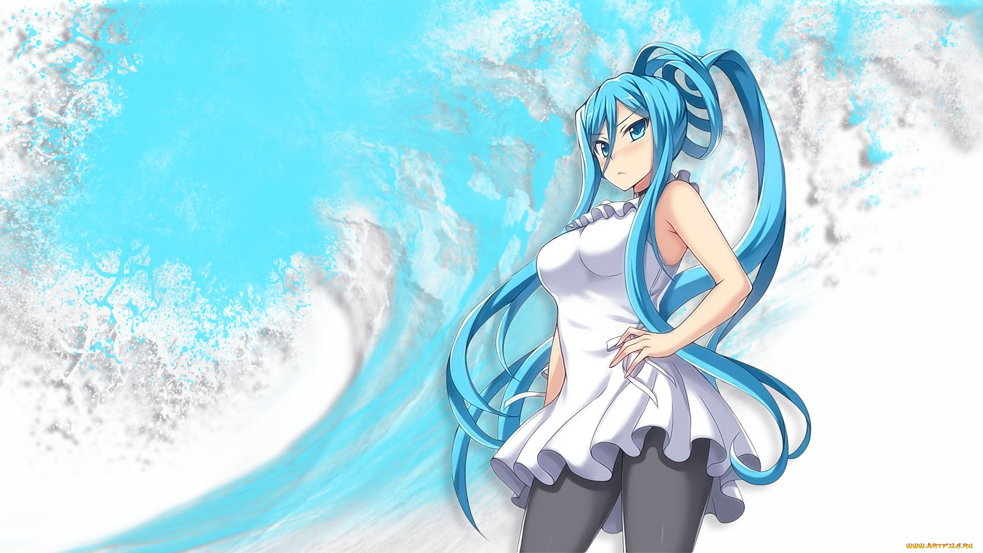 аниме, unknown, , другое, takao, kawaii, japanese, anime, manga, pretty, dress, wave, girl, bishojo