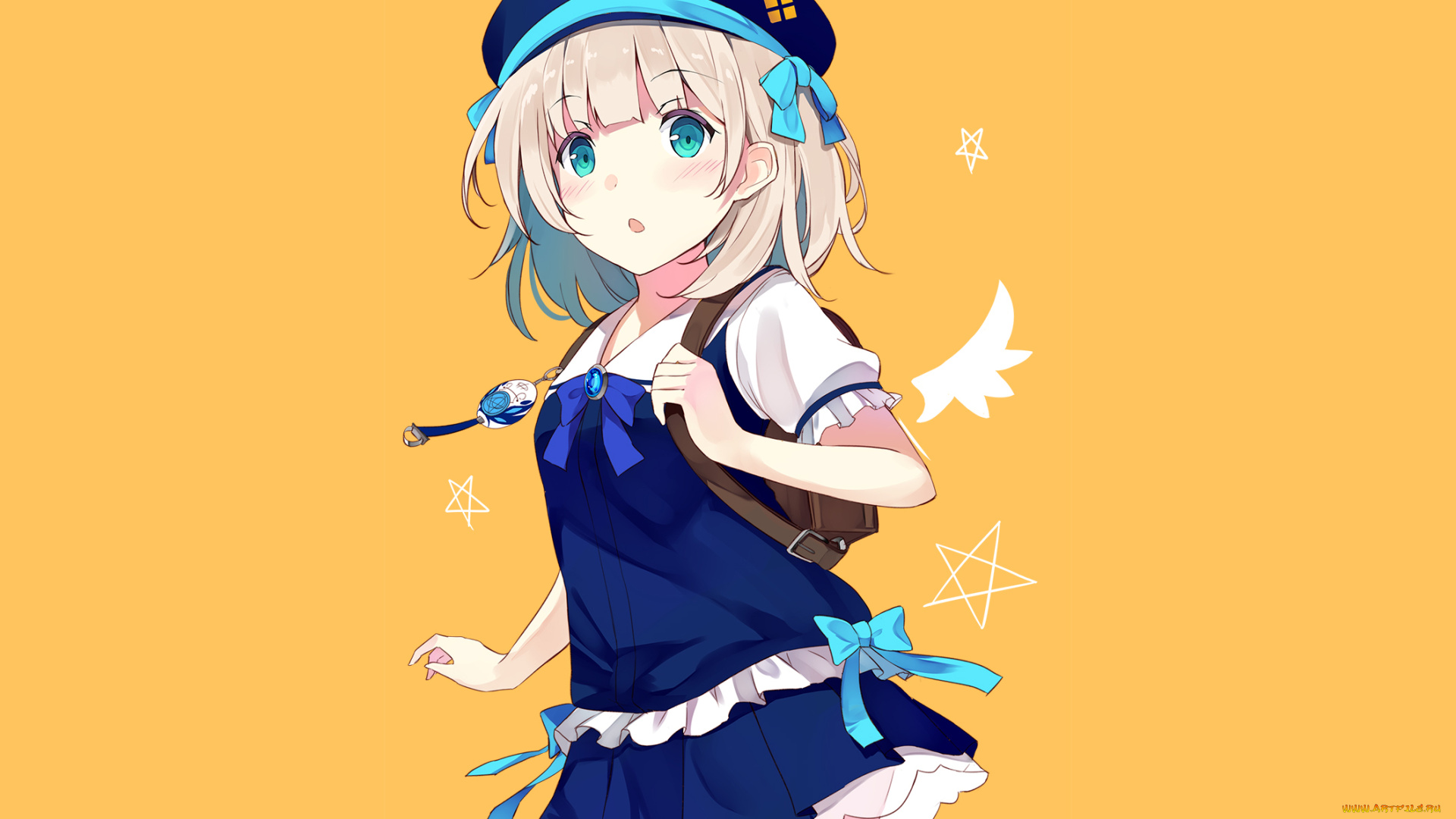 аниме, unknown, , другое, взгляд, фон, девушка