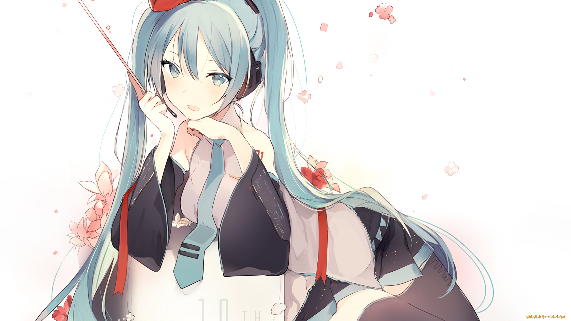 аниме, vocaloid, девушка