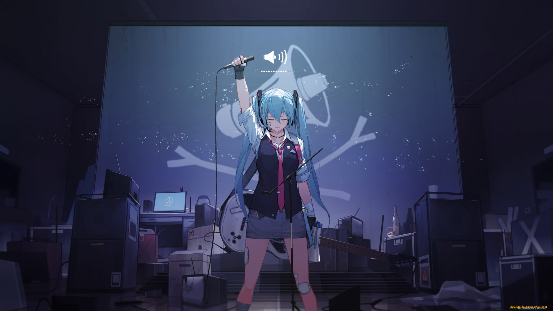 аниме, vocaloid, hatsune, miku