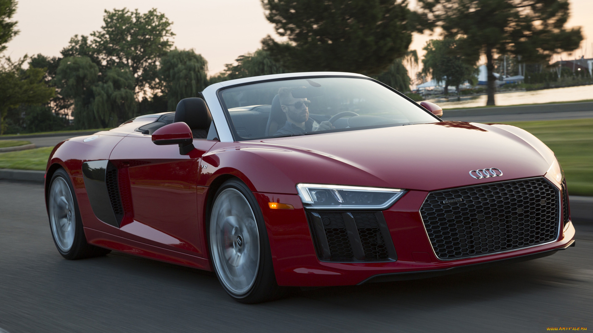 audi, r8, v10, spyder, 2017, автомобили, audi, r8, v10, spyder, 2017