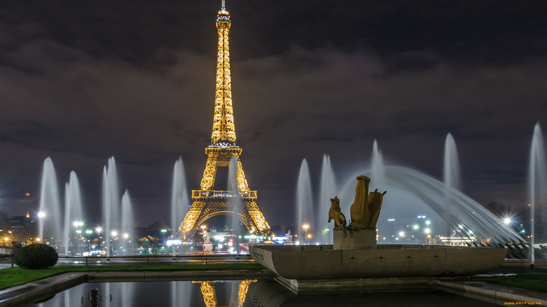 города, париж, , франция, простор