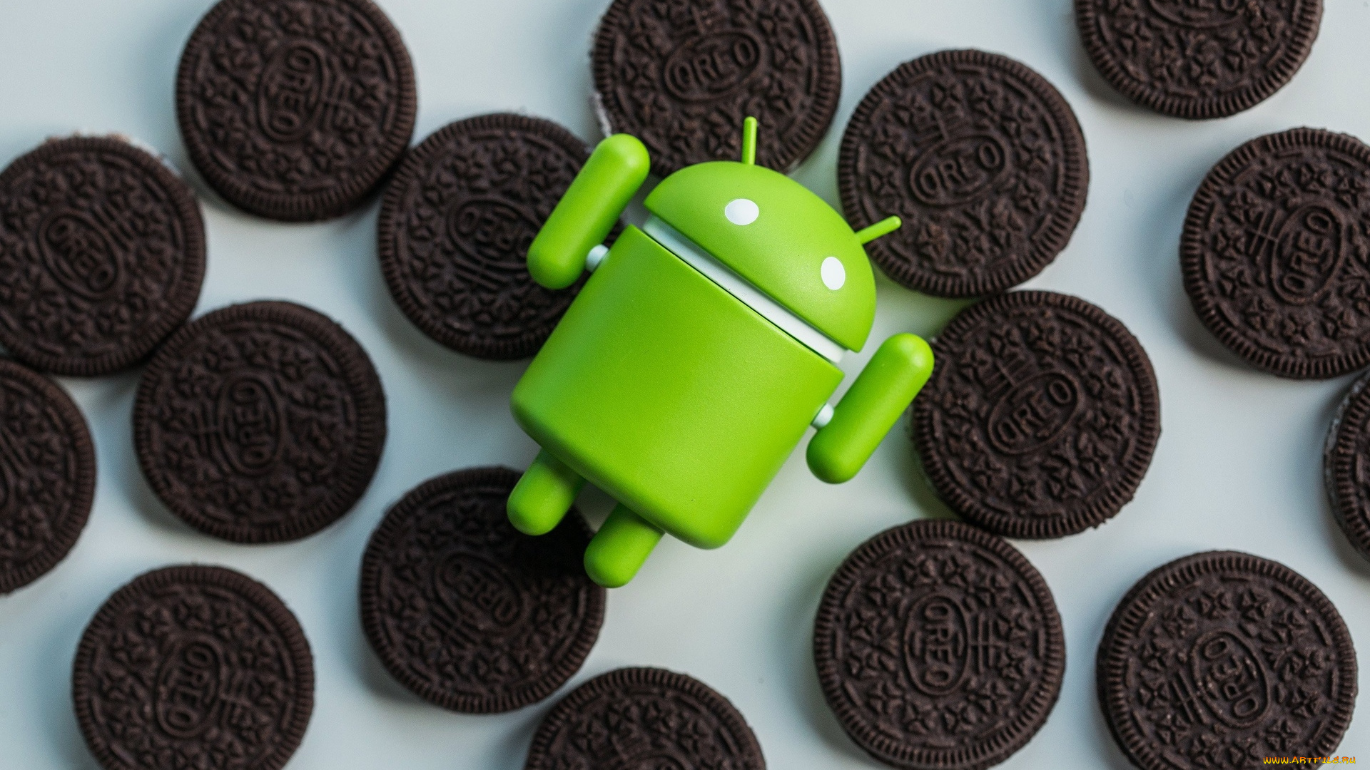 компьютеры, android, логотип, фон