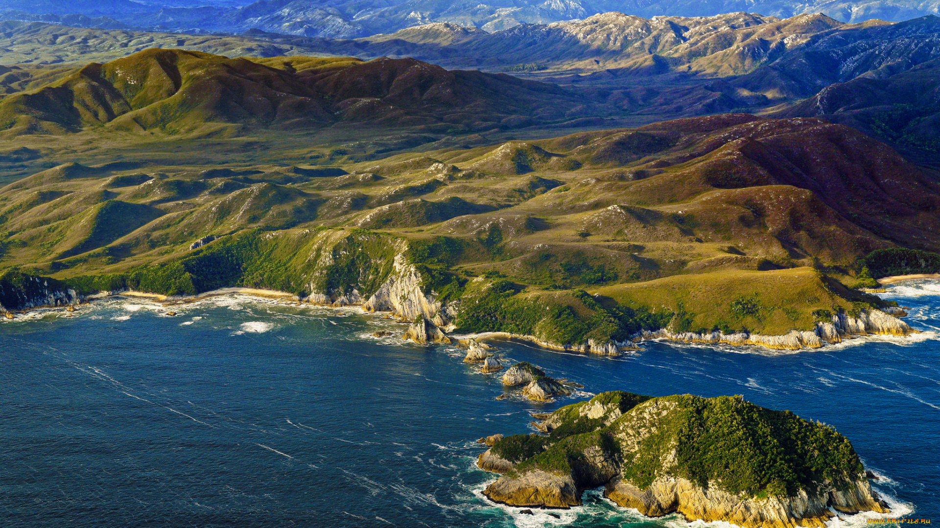 природа, побережье, простор