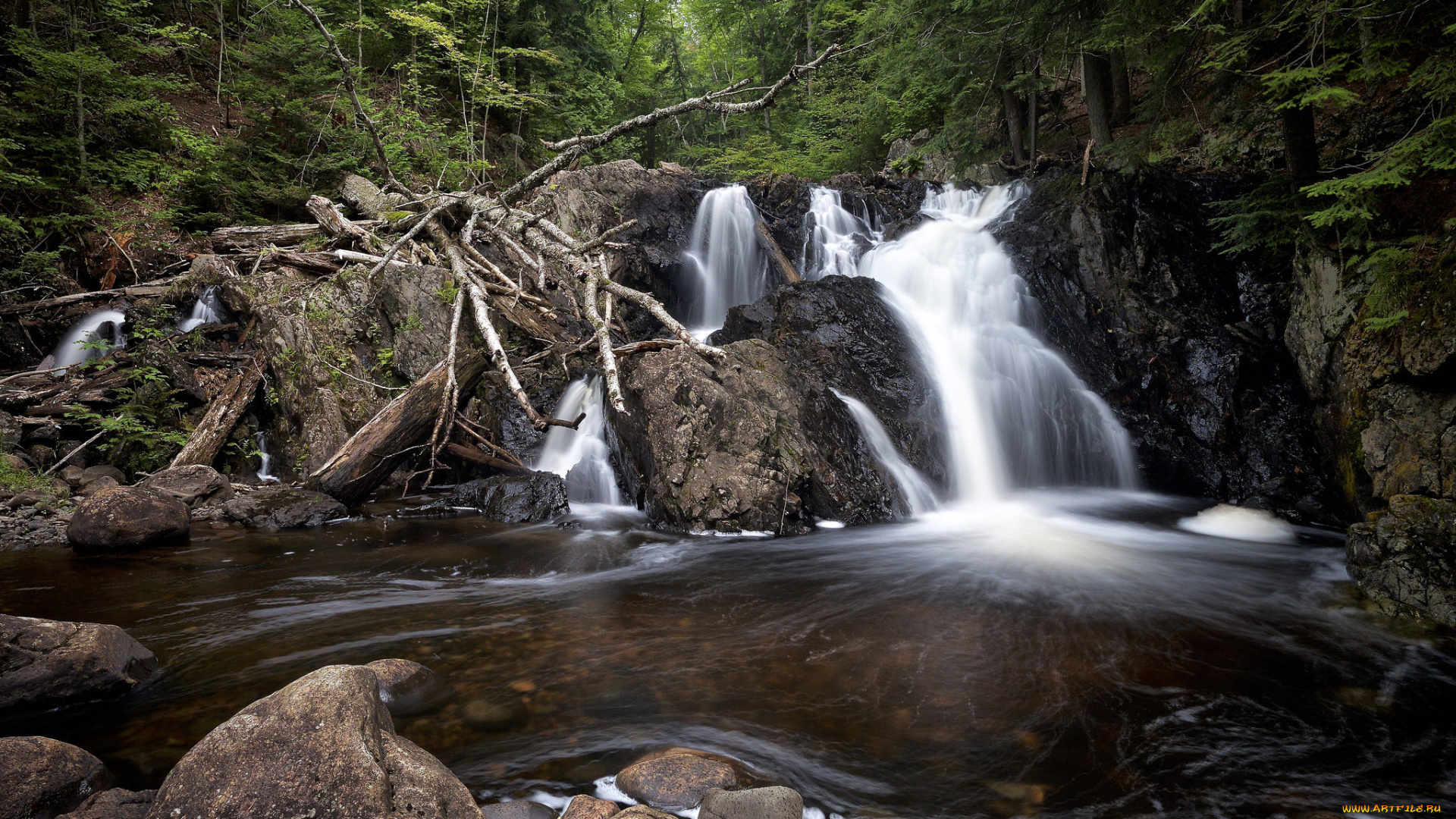 природа, водопады, простор