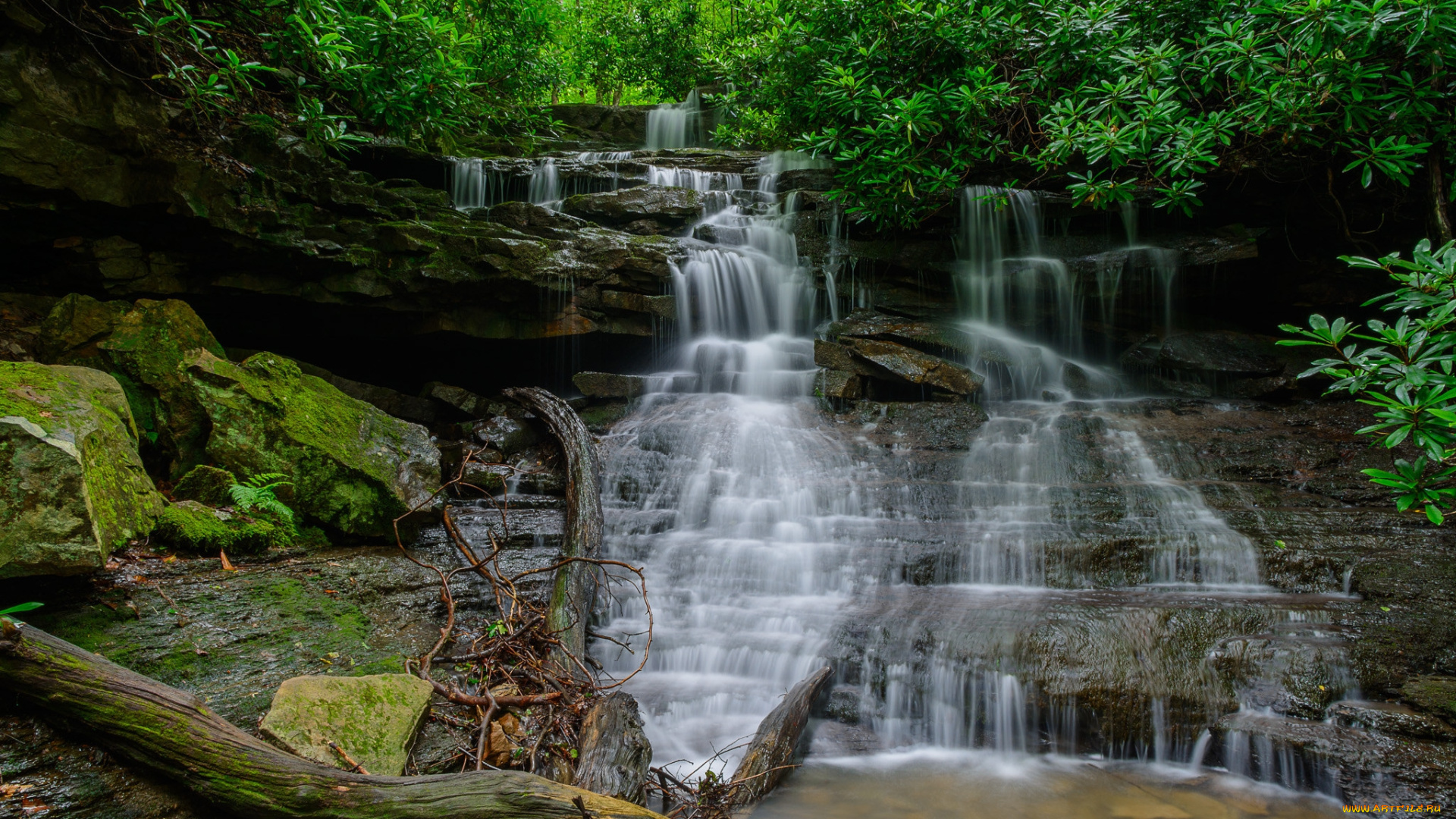 природа, водопады, простор