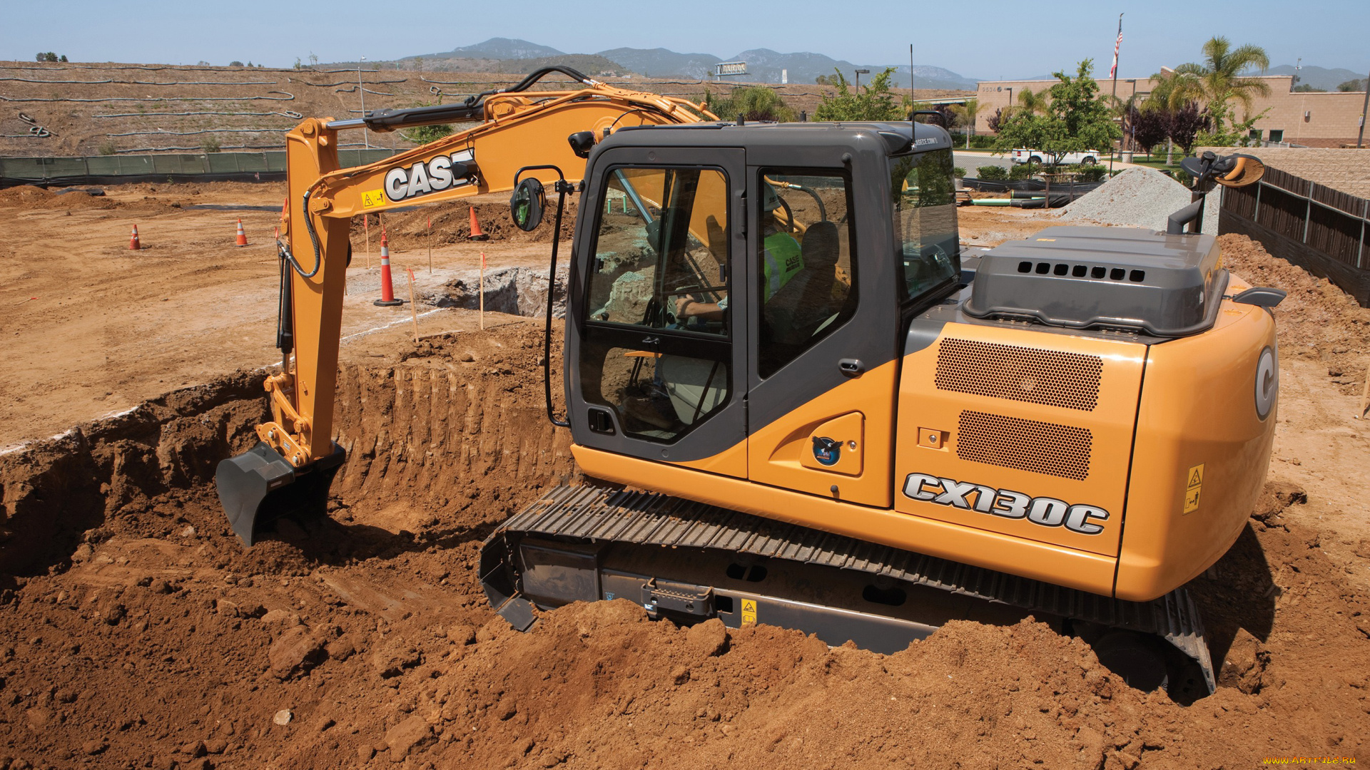 техника, экскаваторы, case