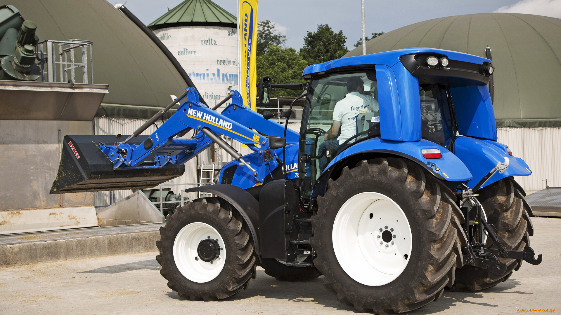 техника, фронтальные, погрузчики, new, holland