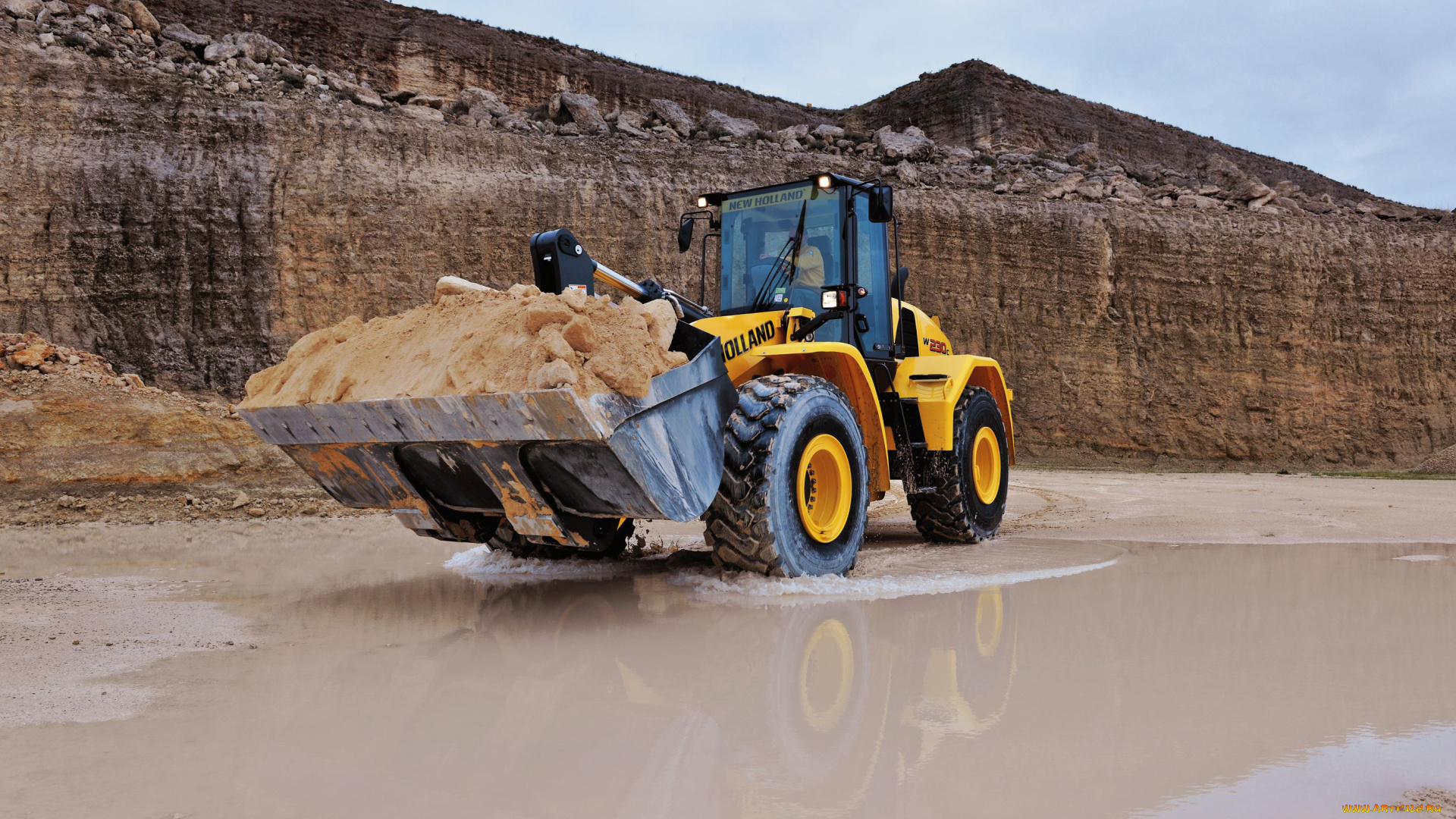 техника, фронтальные, погрузчики, new, holland