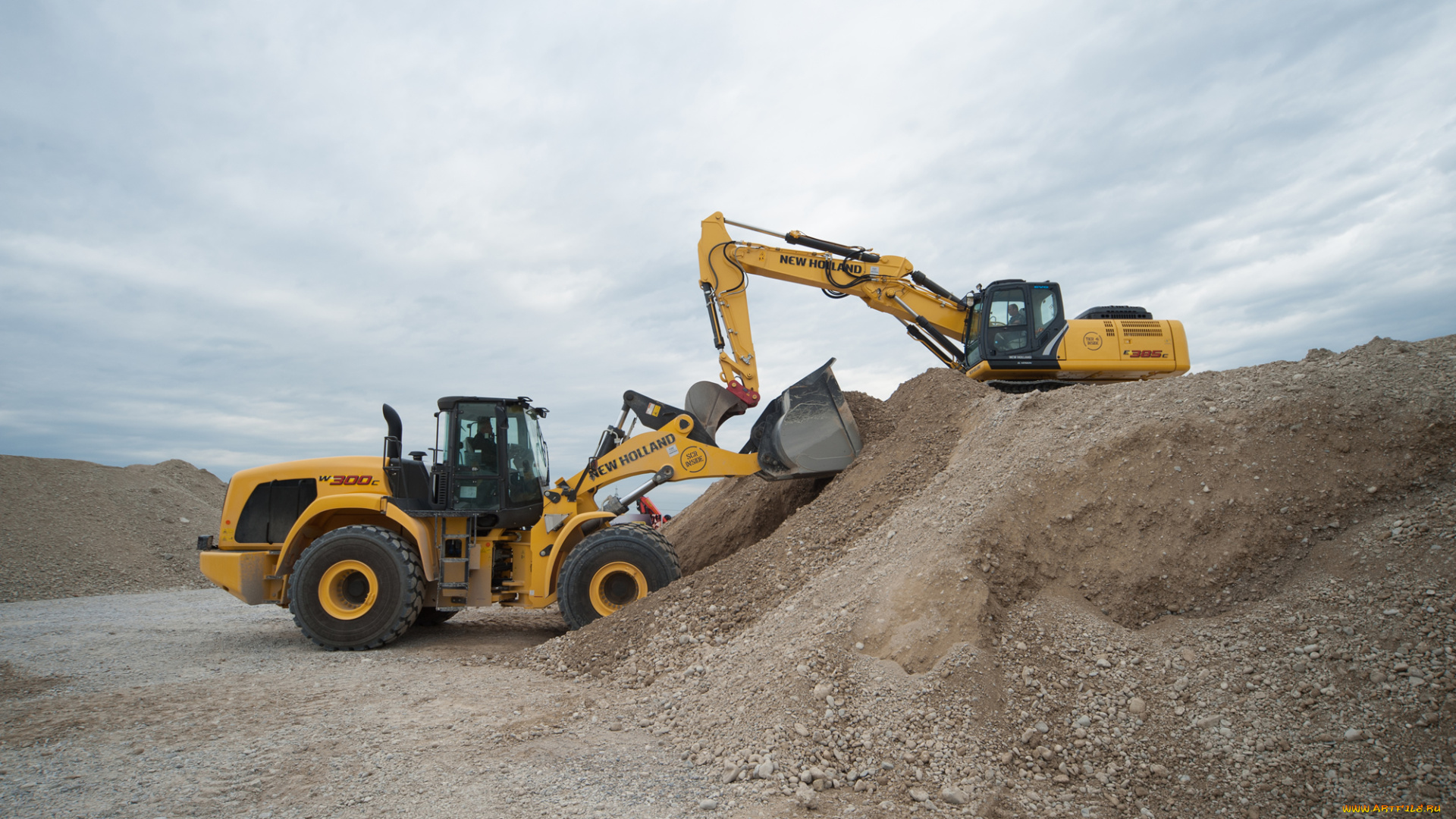 техника, фронтальные, погрузчики, new, holland