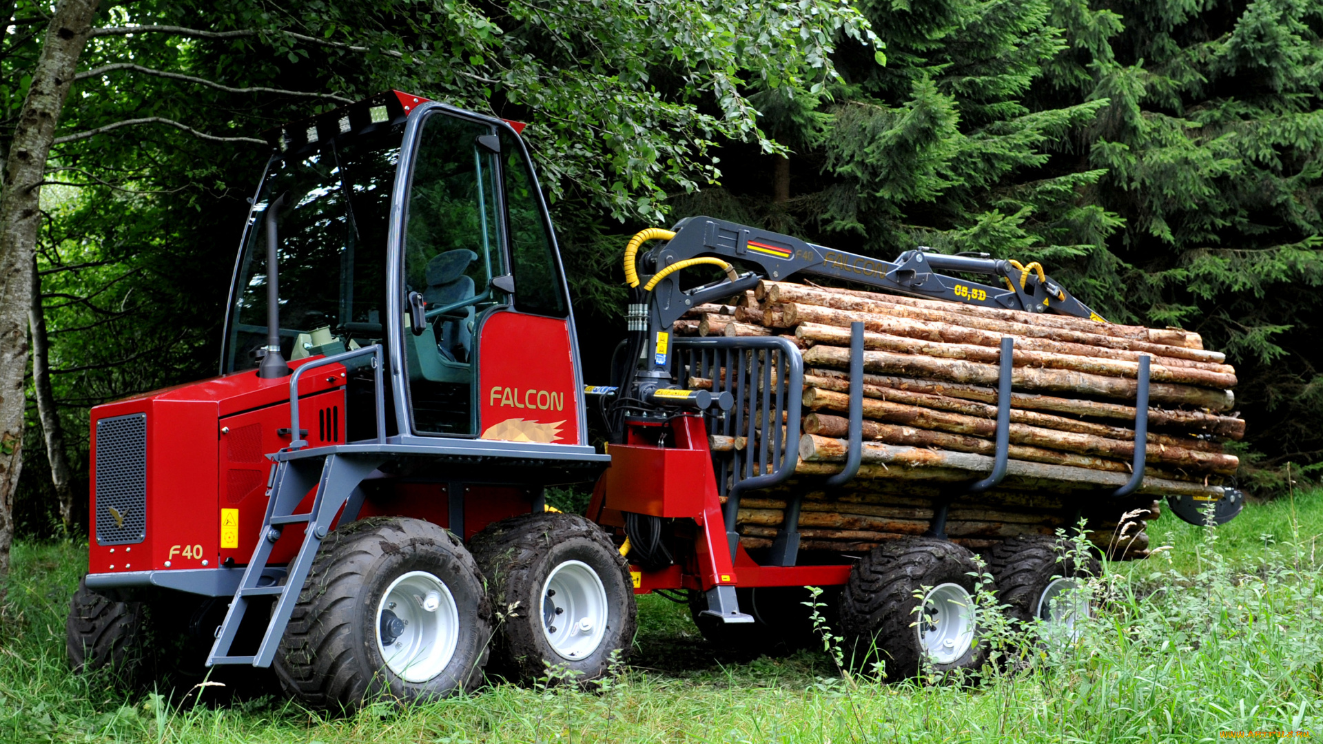 техника, лесоповалочная, техника, falcon