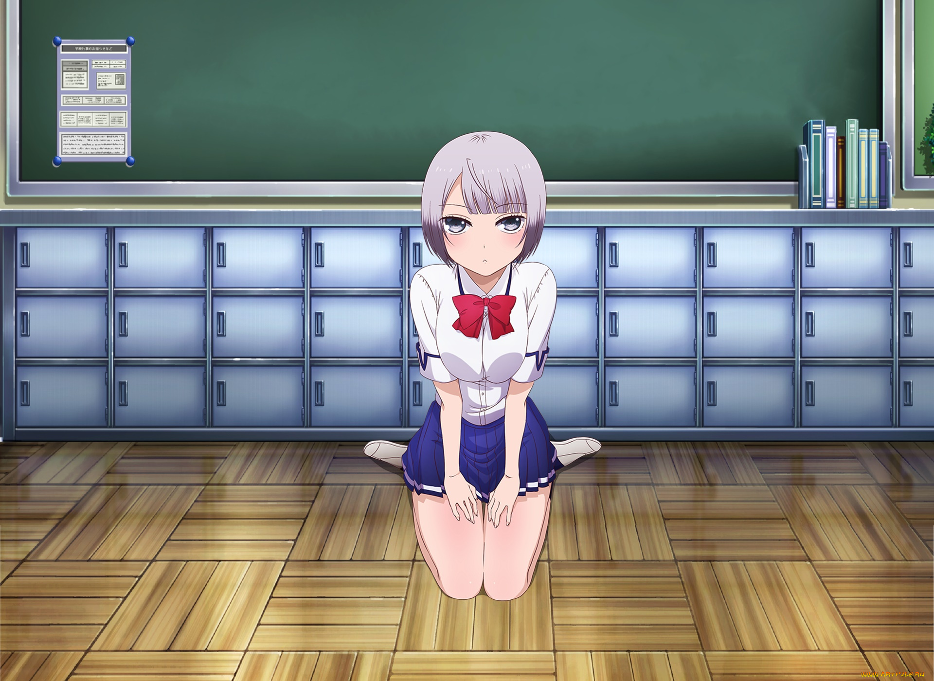 аниме, unknown, , другое, фон, взгляд, девушка