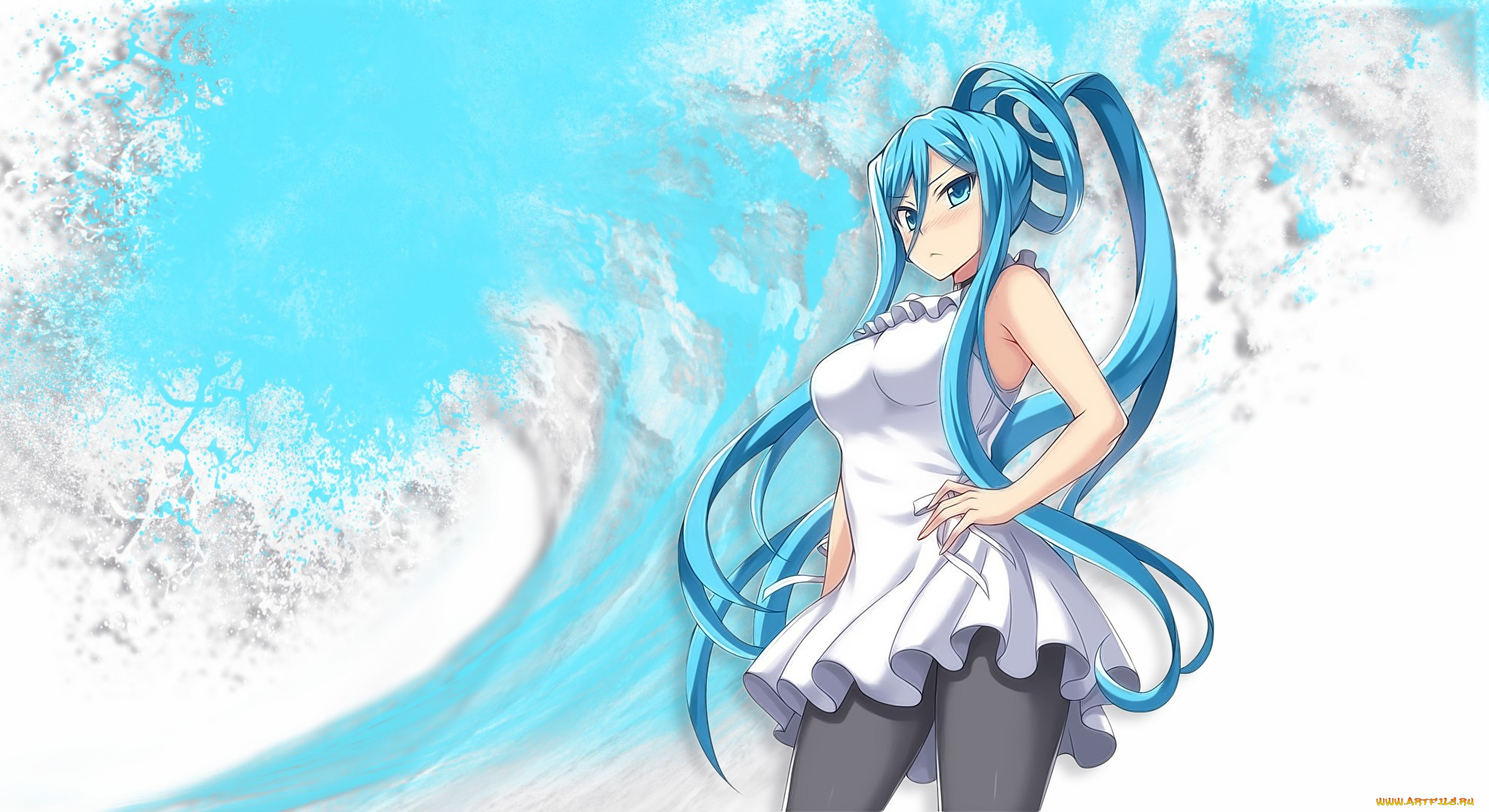 аниме, unknown, , другое, takao, kawaii, japanese, anime, manga, pretty, dress, wave, girl, bishojo