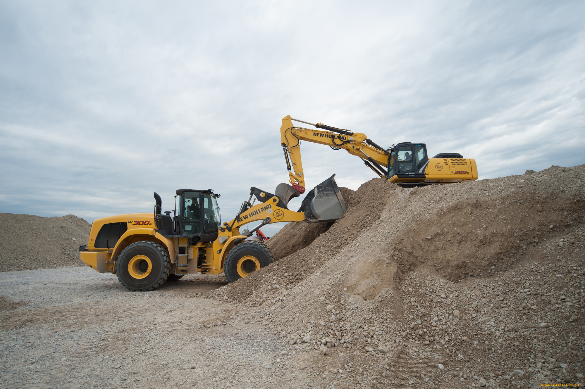 техника, фронтальные, погрузчики, new, holland