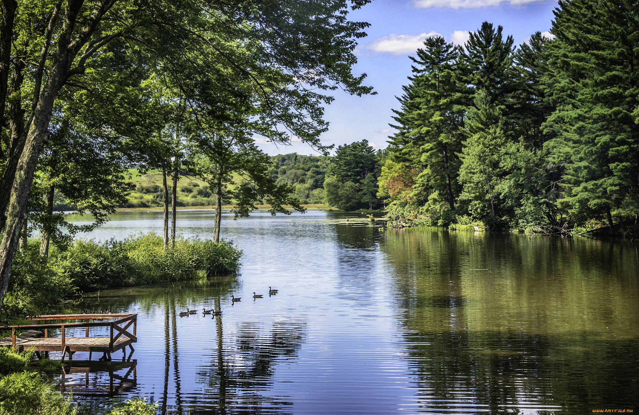 природа, реки, озера, простор