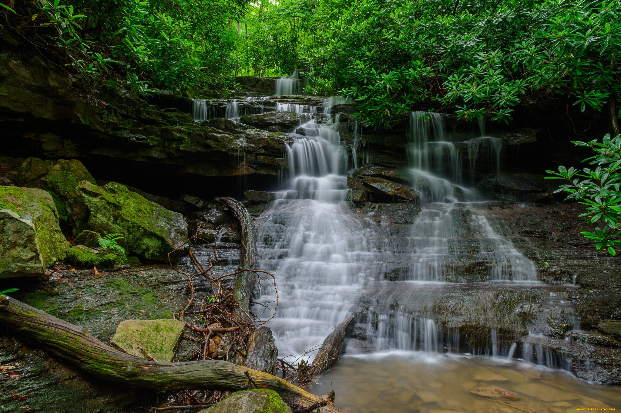 природа, водопады, простор