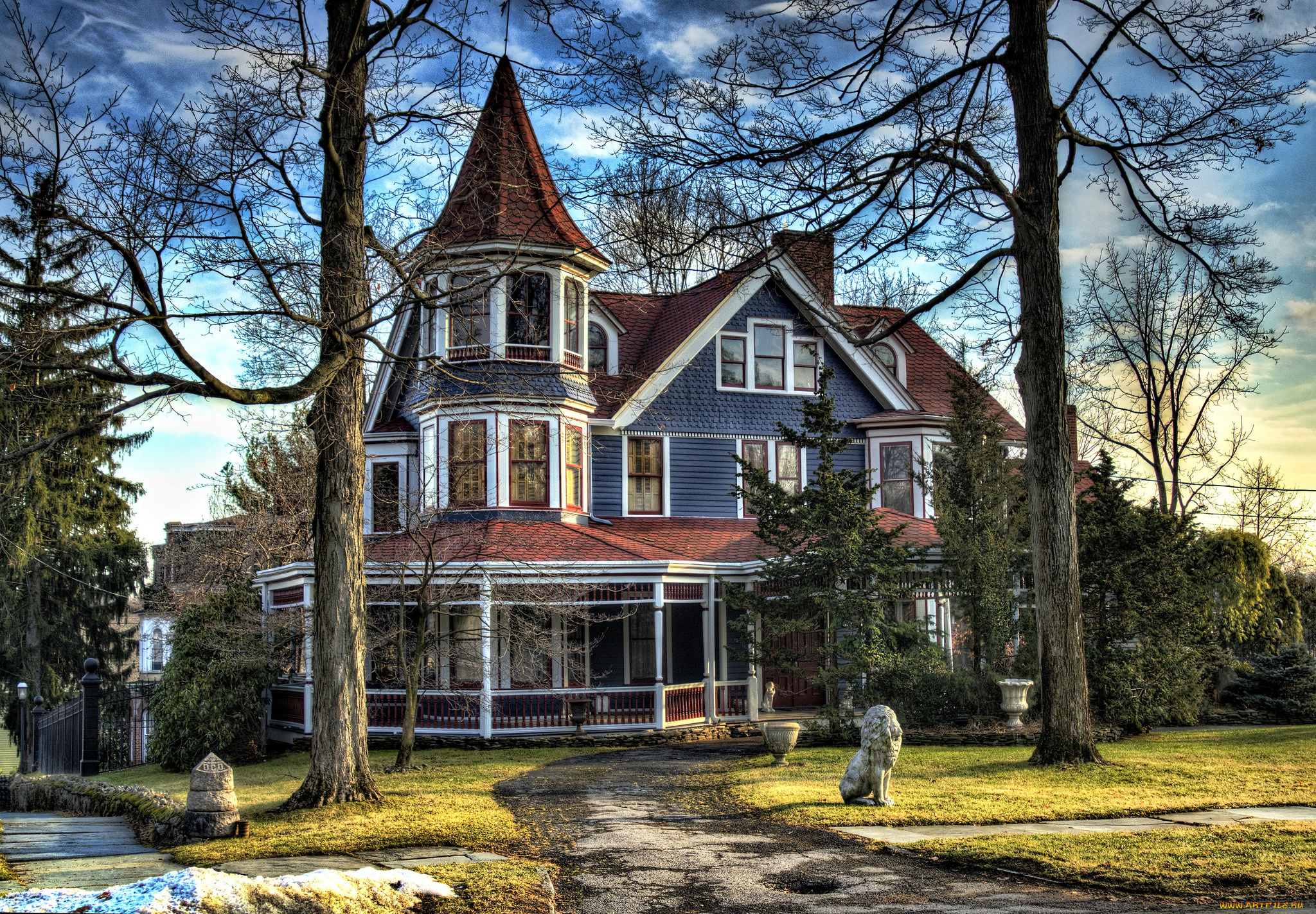 города, -, здания, , дома, особняк