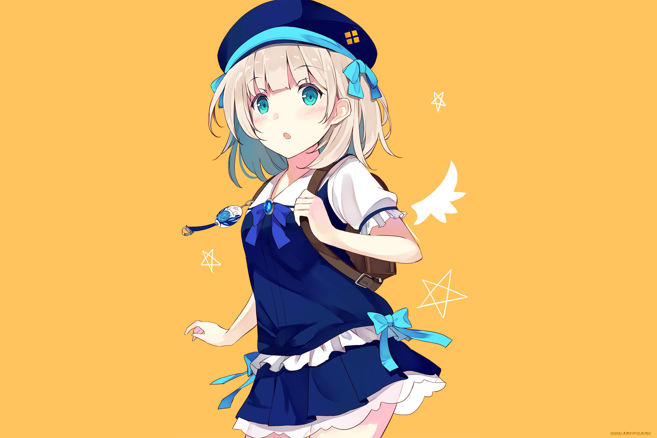 аниме, unknown, , другое, взгляд, фон, девушка