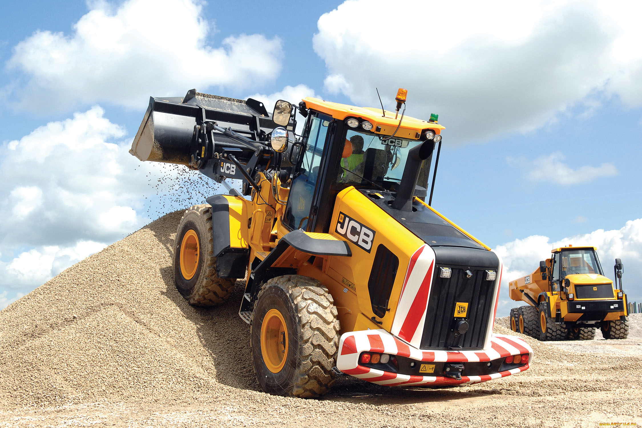 техника, фронтальные, погрузчики, jcb