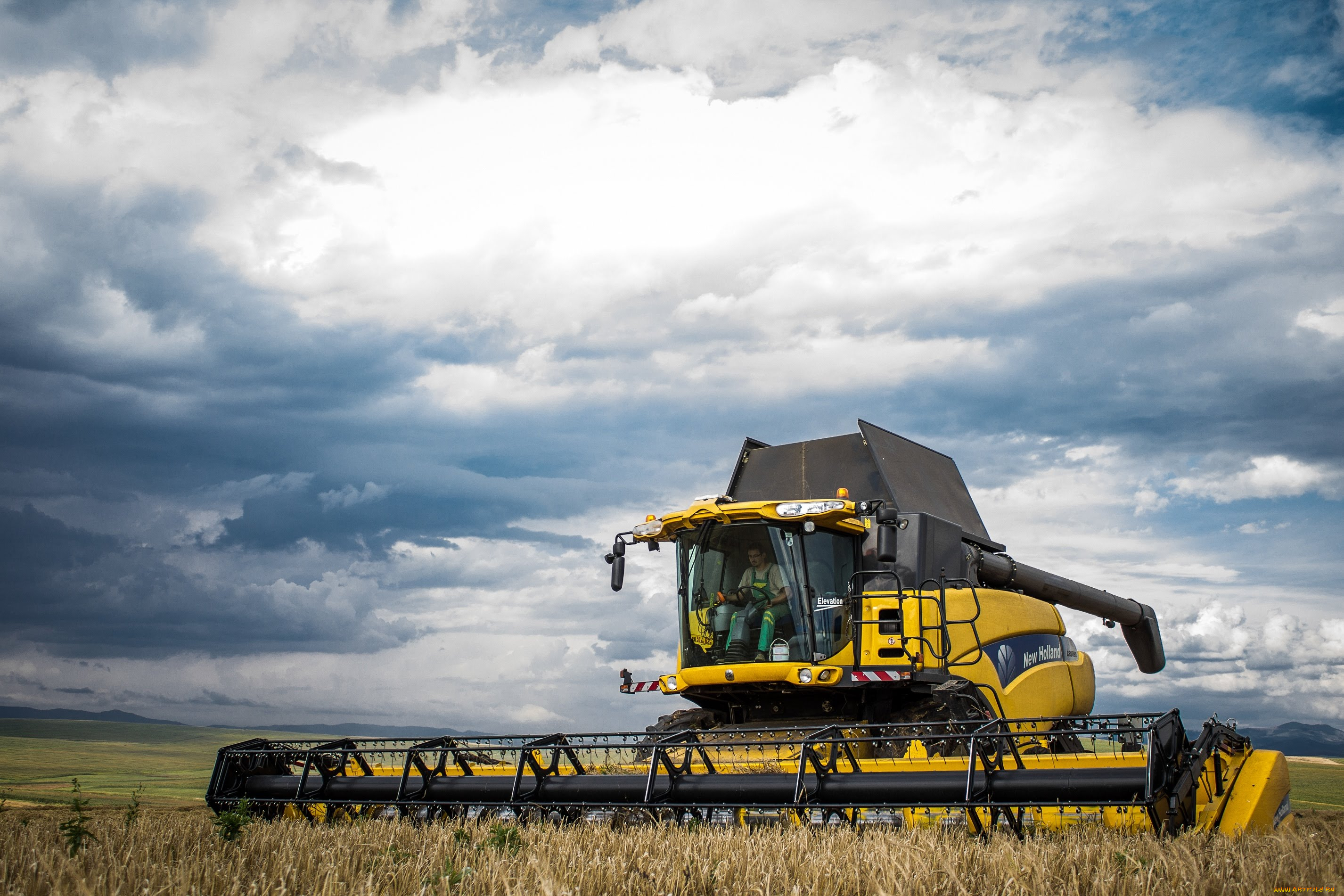 техника, комбайны, new, holland