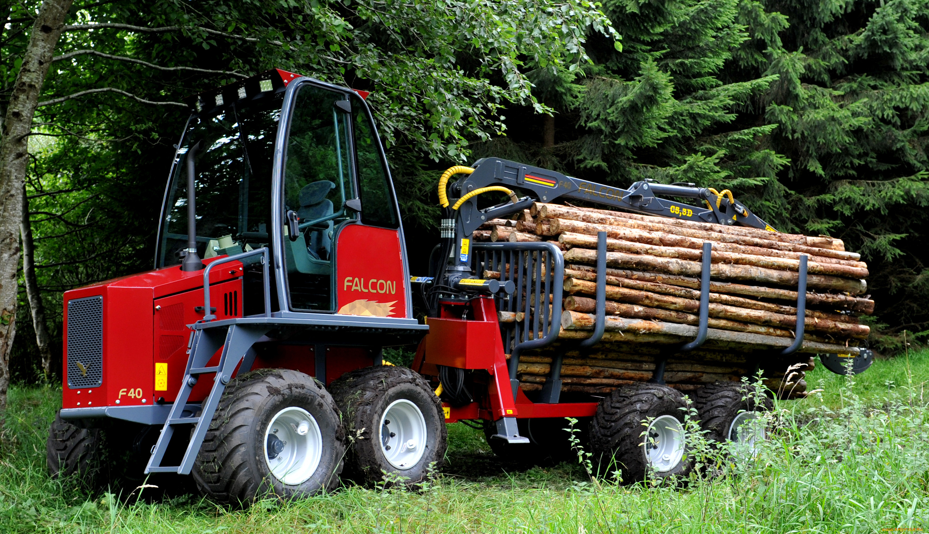 техника, лесоповалочная, техника, falcon